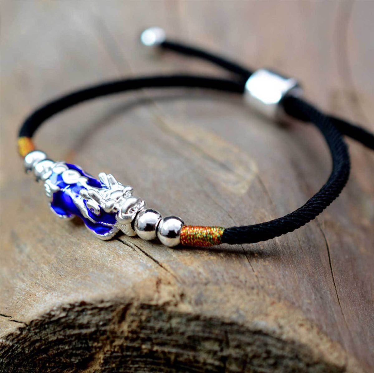 Handwoven Silver Pixiu Bracelet