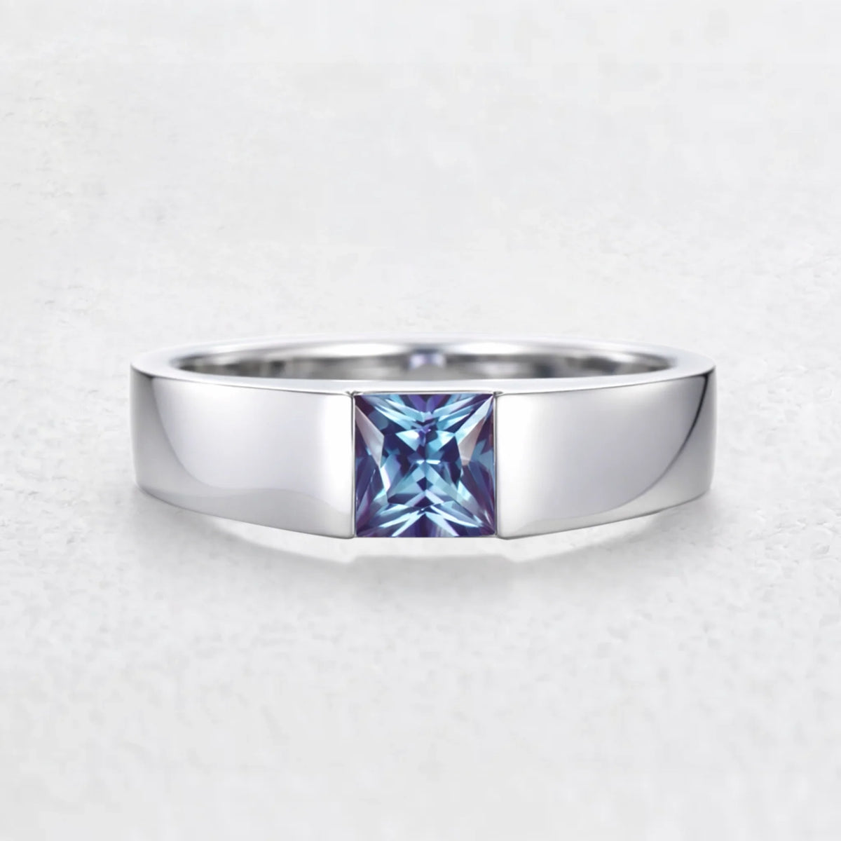 Orion's Mirage | Princess Alexandrite Men's Band