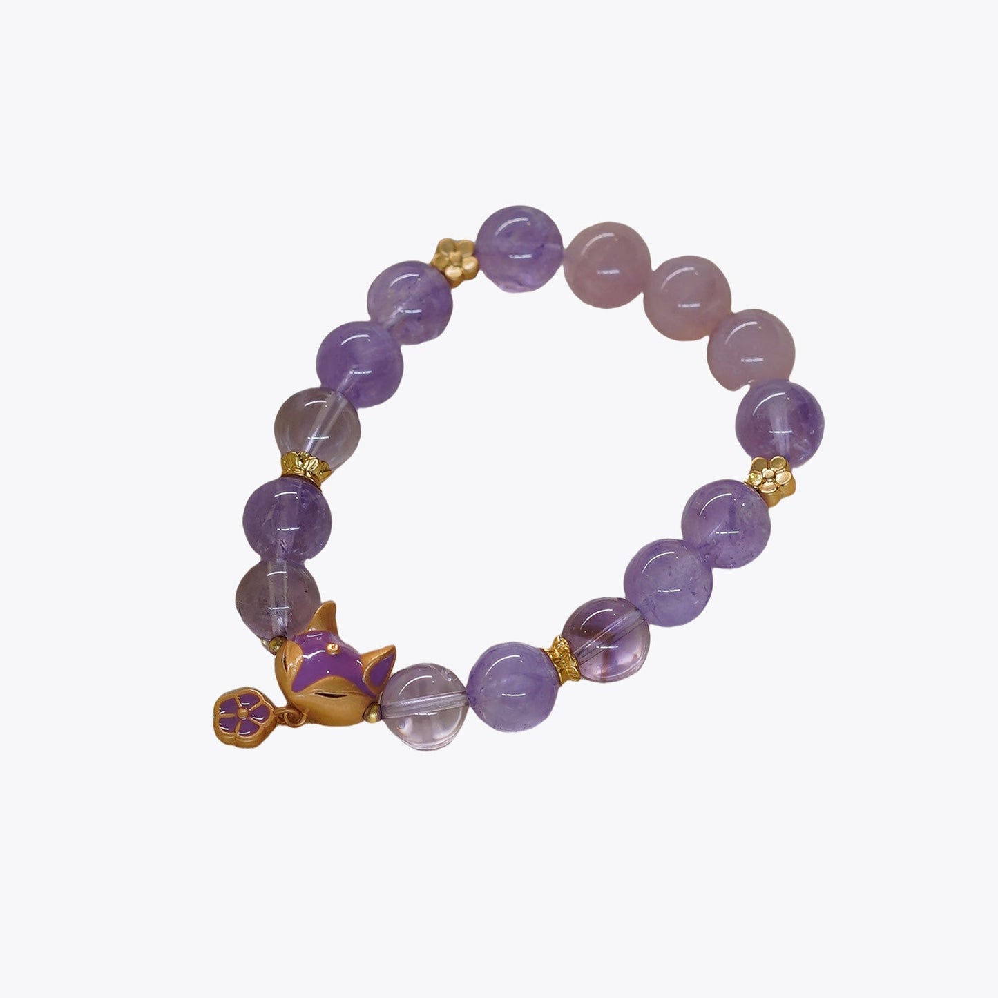 Amethyst Blossom Guardian Crystal Bracelet (Love & Protection)