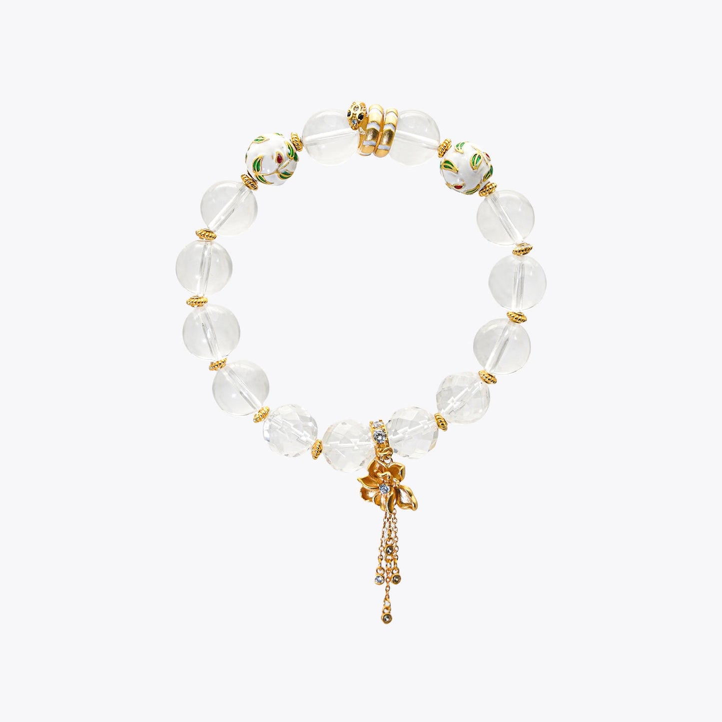 Fortune Serpent Bracelet - White Jade Transformation