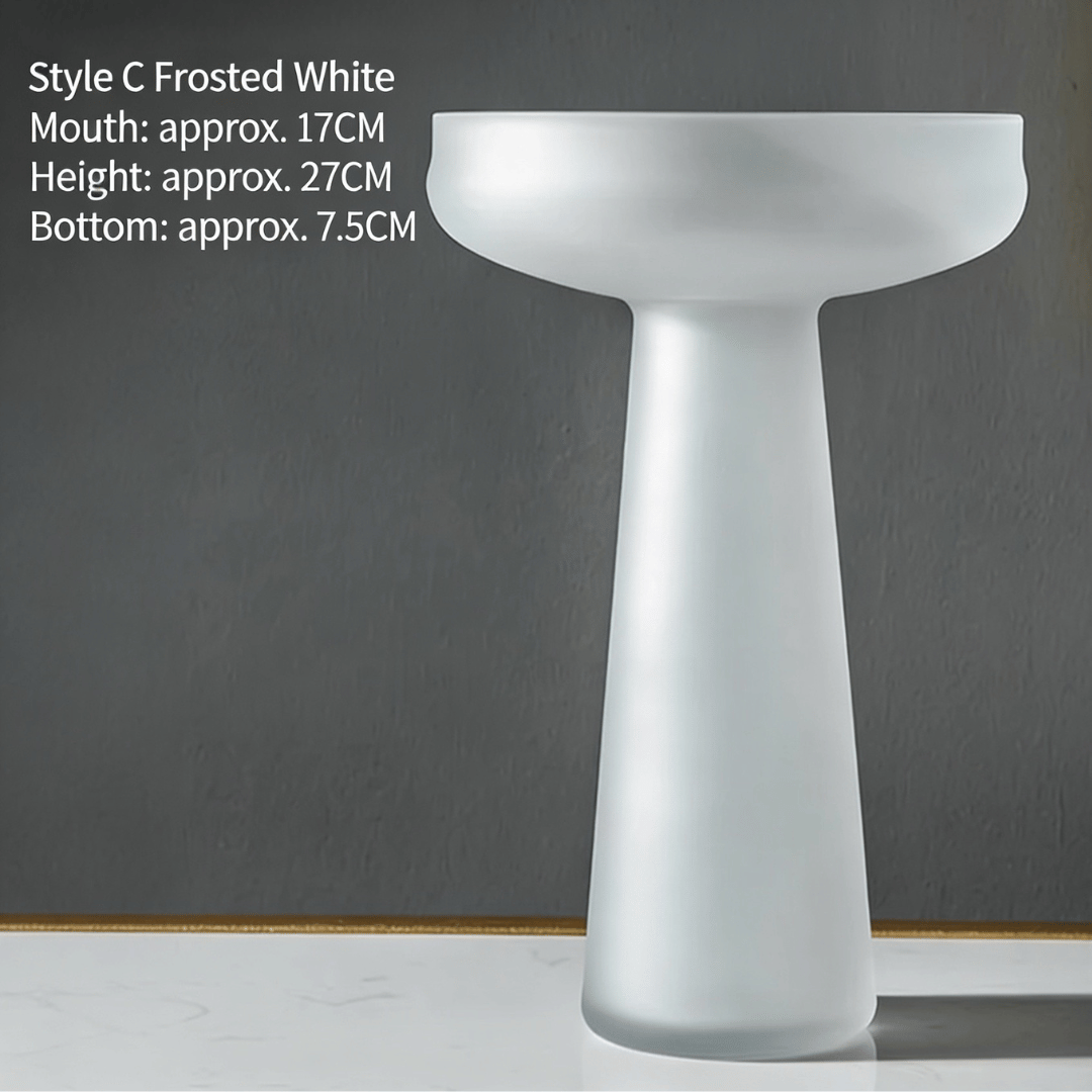 Frosted Glass Vase Collection