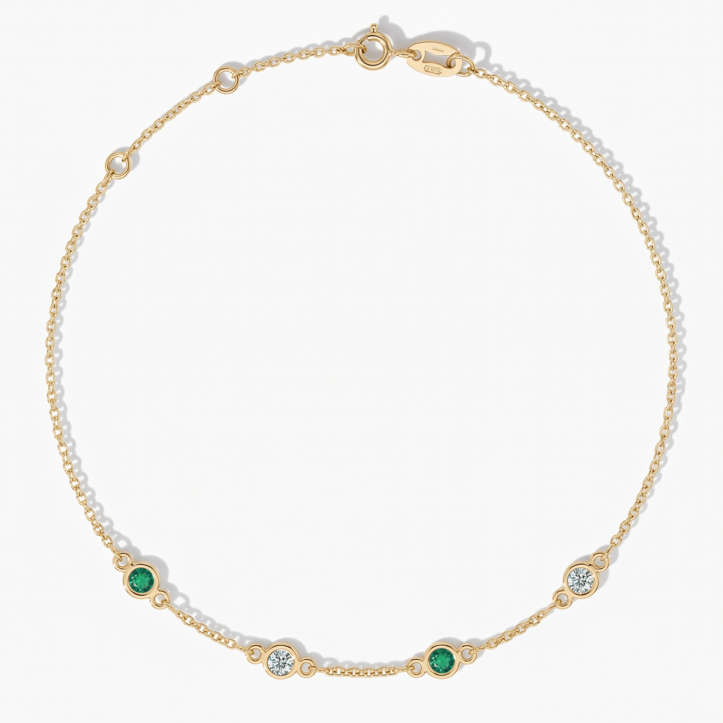 The Four Station Bracelet | Cable Chain