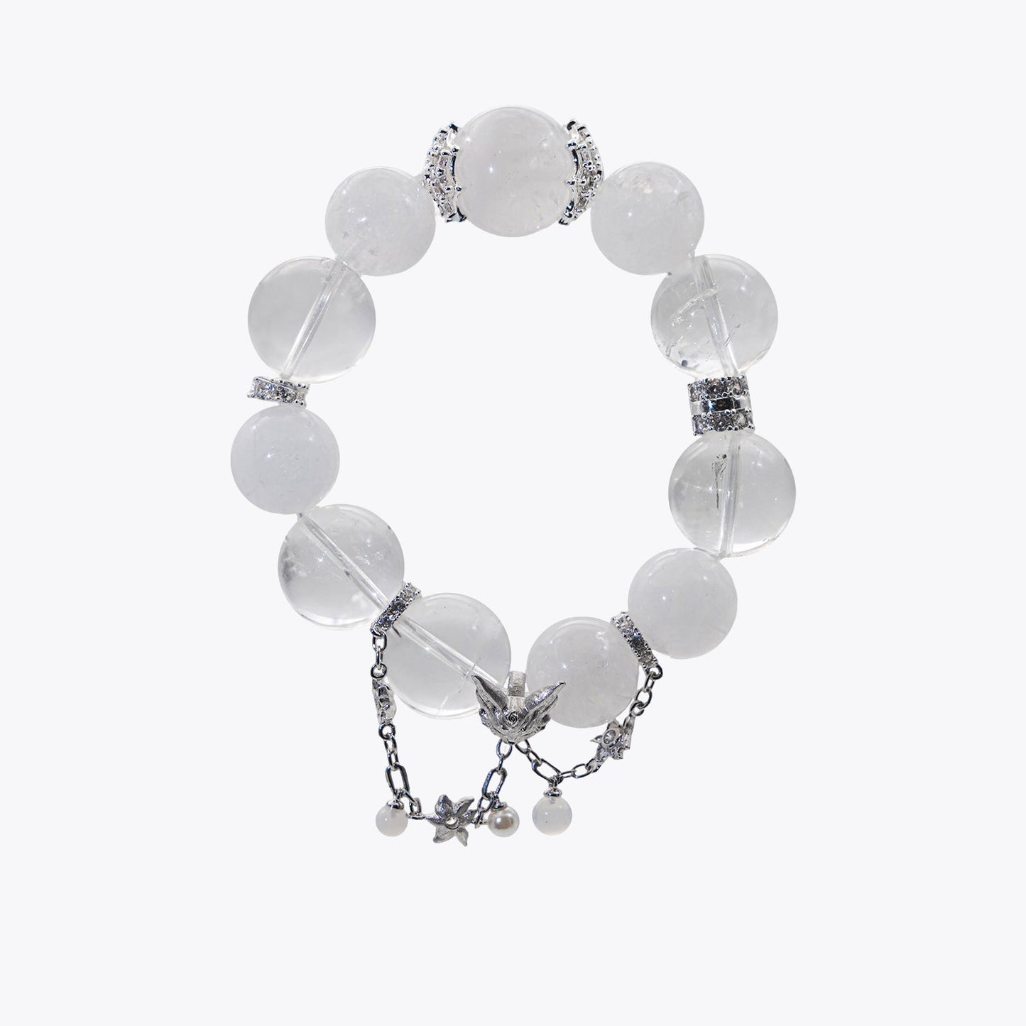 Nine-Tailed Celestial Fox · White Water Nymph Crystal Bracelet
