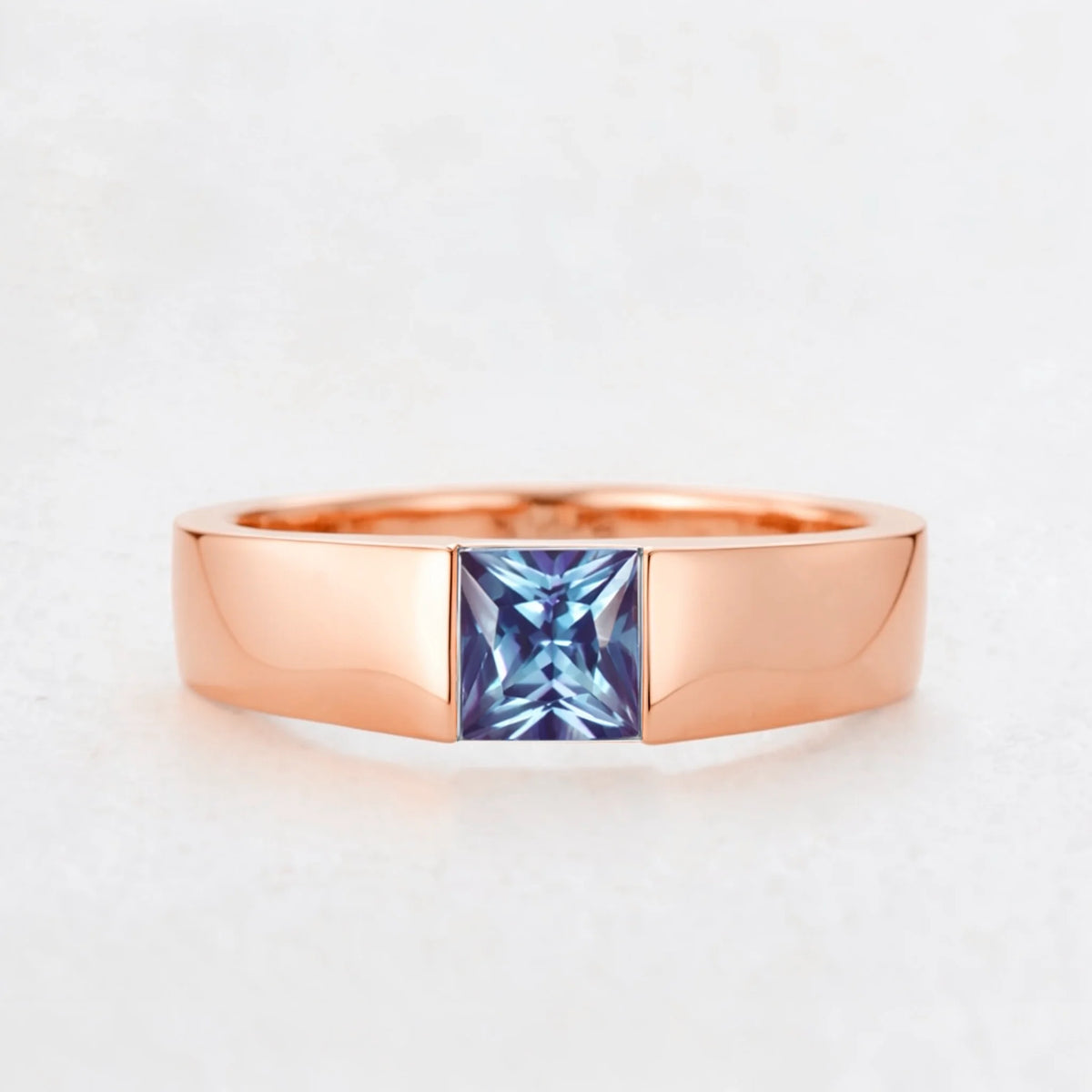 Orion's Mirage | Princess Alexandrite Men's Band