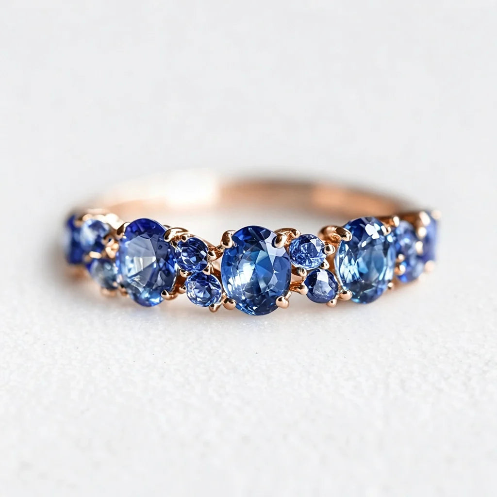 Starlake Promise | Natural Blue Sapphire Engagement Ring