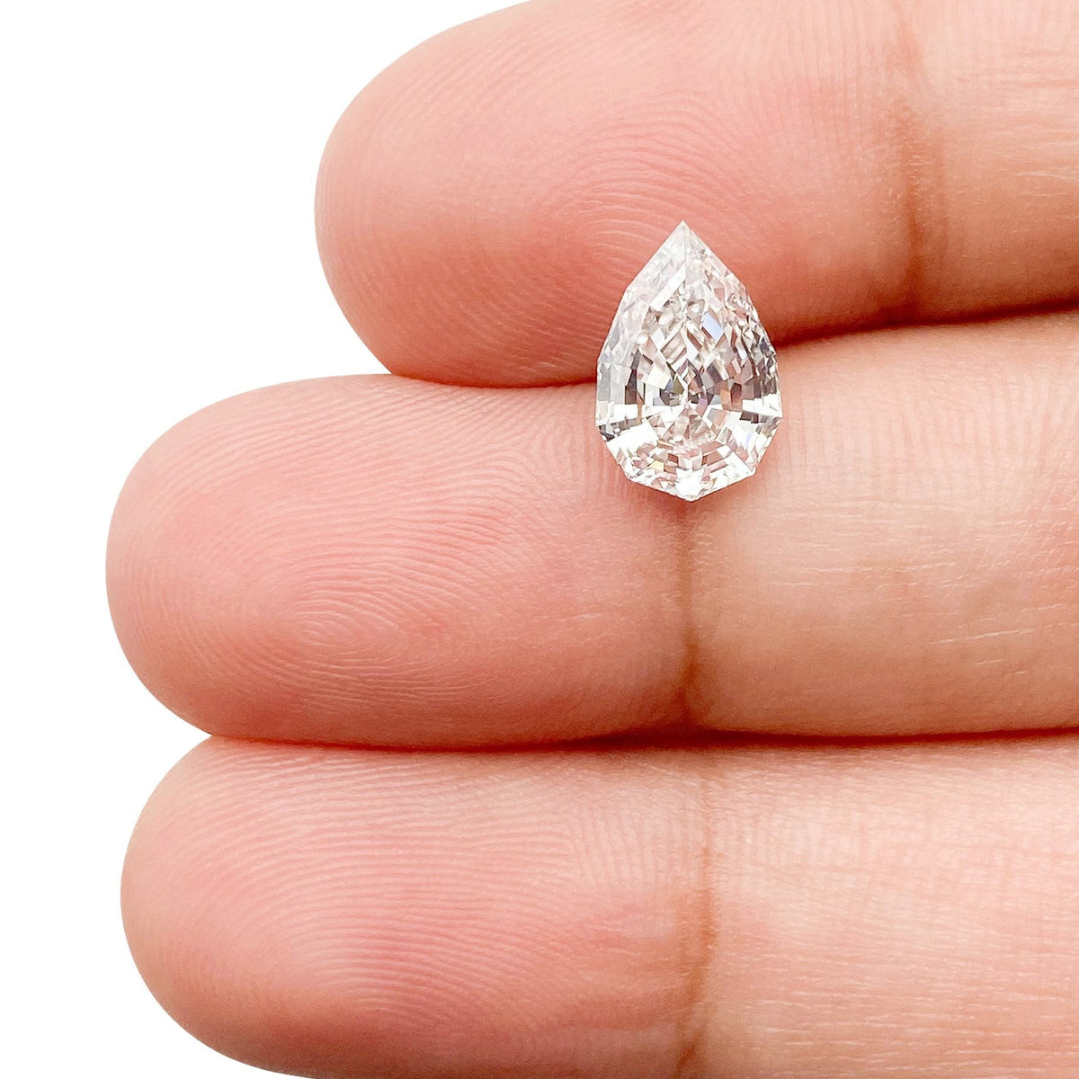 1.66ct | E/VVS2 Pear Shape Step Cut Lab Diamond (IGI)