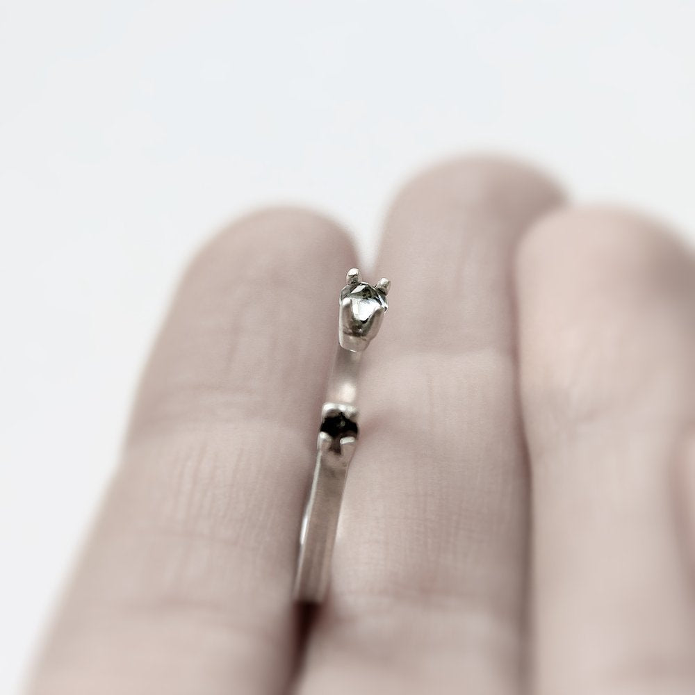 TWO SILVER RING
