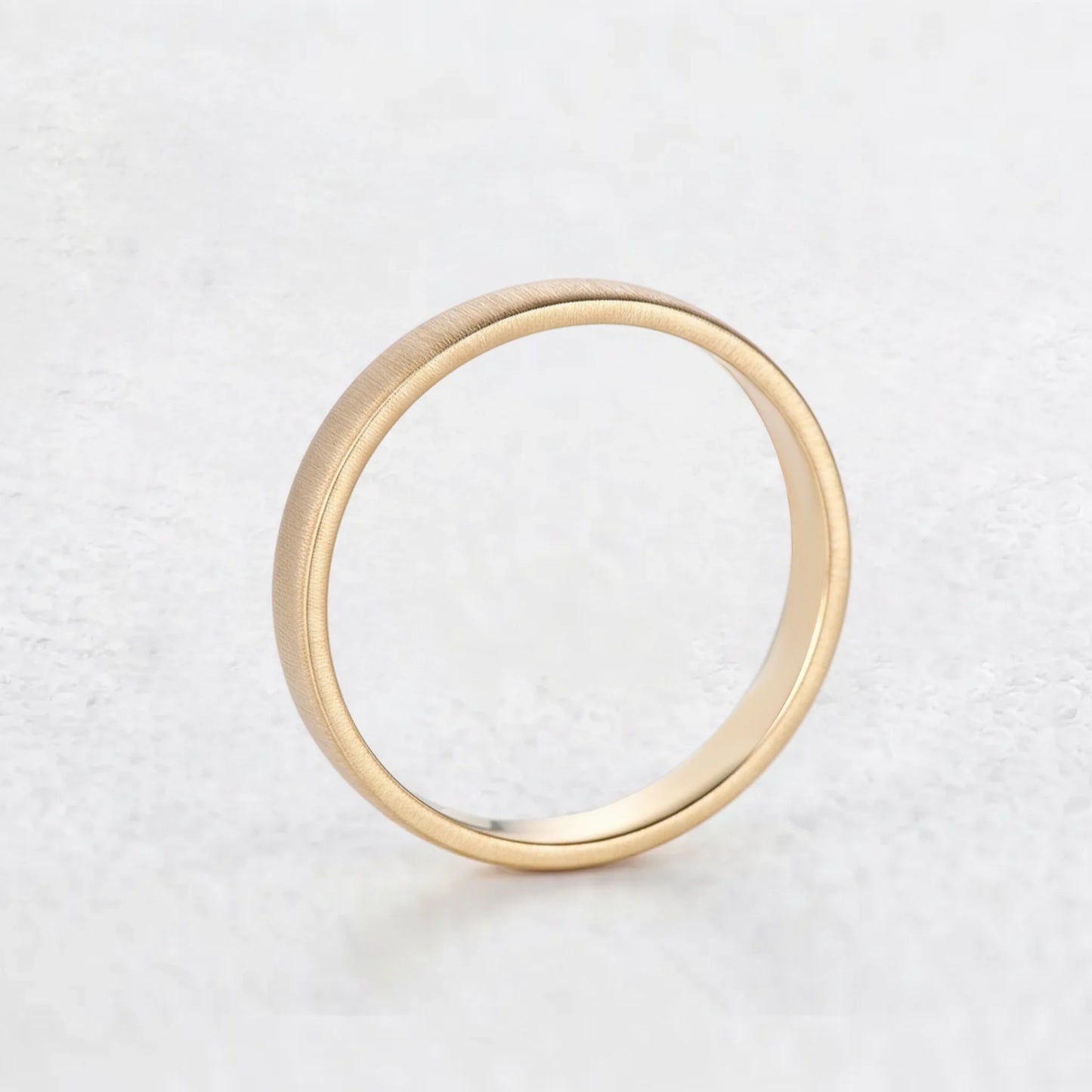 Modern Edge | Brushed Matte Minimalist Wedding Band