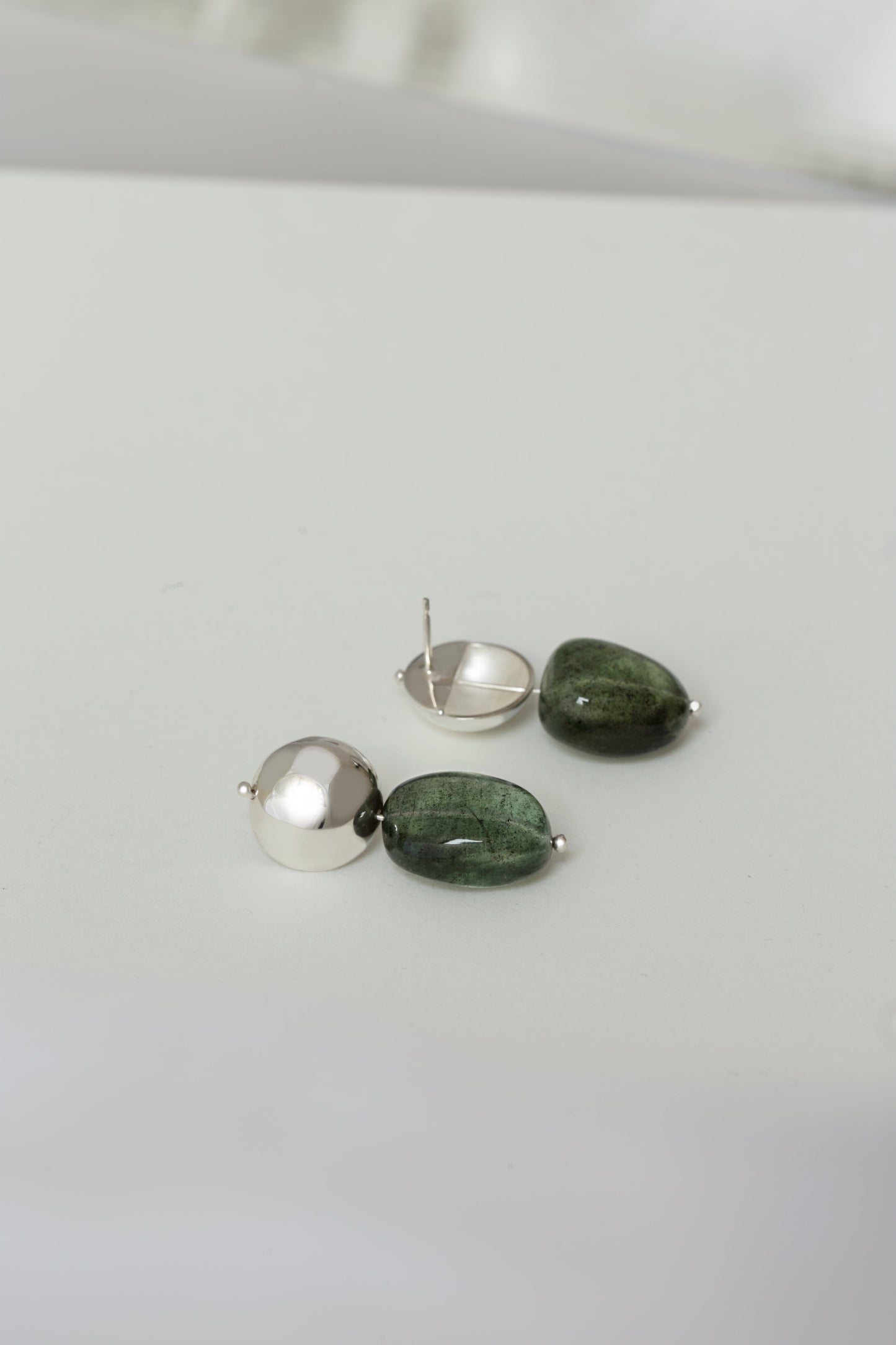 MOSS AQUAMARINE DROP EARRING