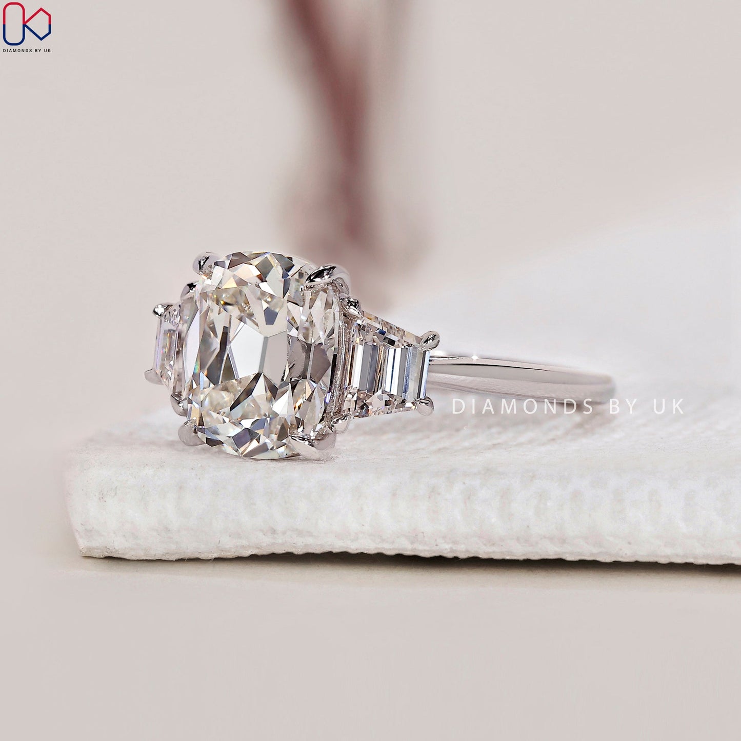 Cushion Old Mine Cut Ring