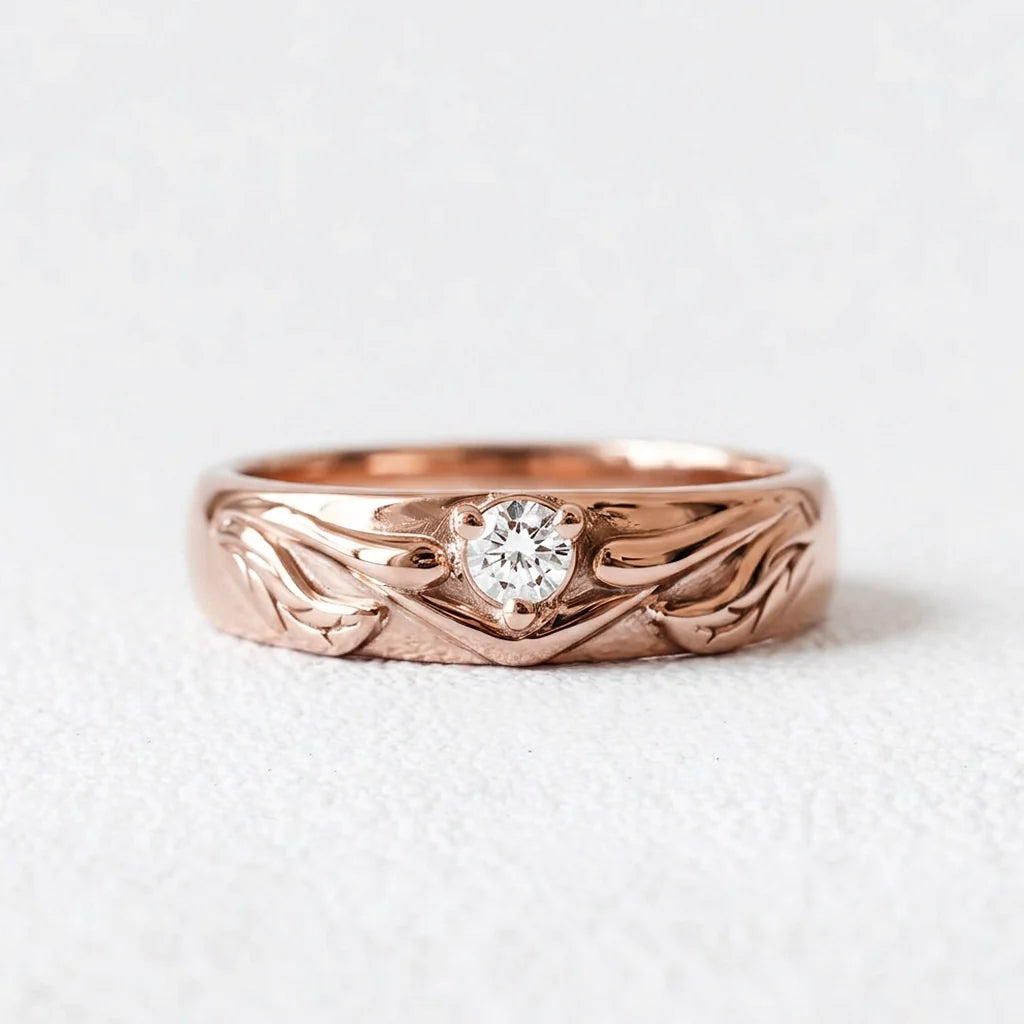 The Eternal Vine | Diamond Intertwined Wedding Couple Band