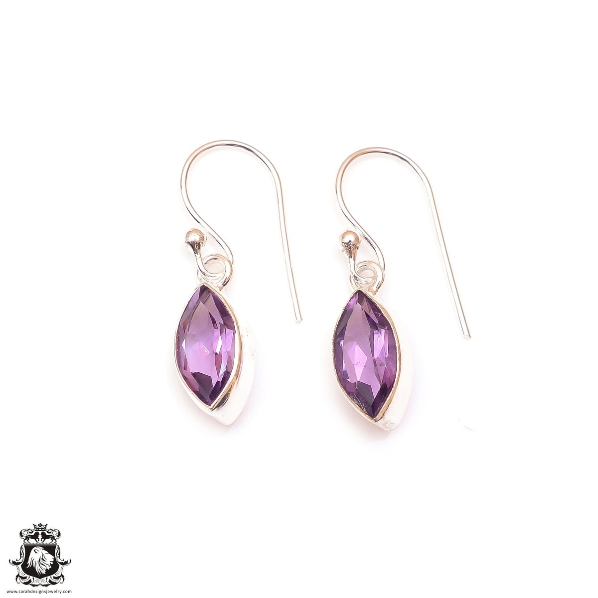 Amethyst Dangle & Drop Earrings 925 Solid (Nickel Free) Sterling Silver Earrings WHOLESALE price / Made in Canada Minimalist Earrings ER11