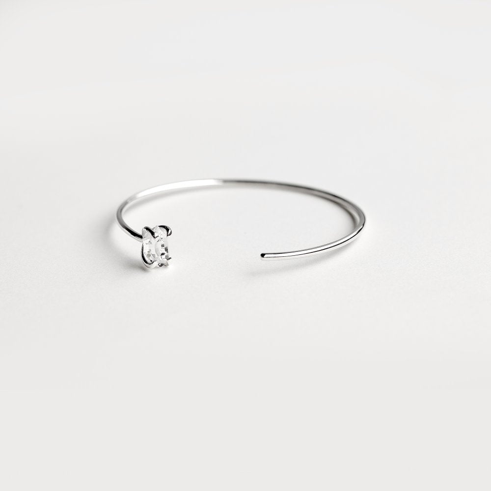 SILVER EYE CUFF BRACELET