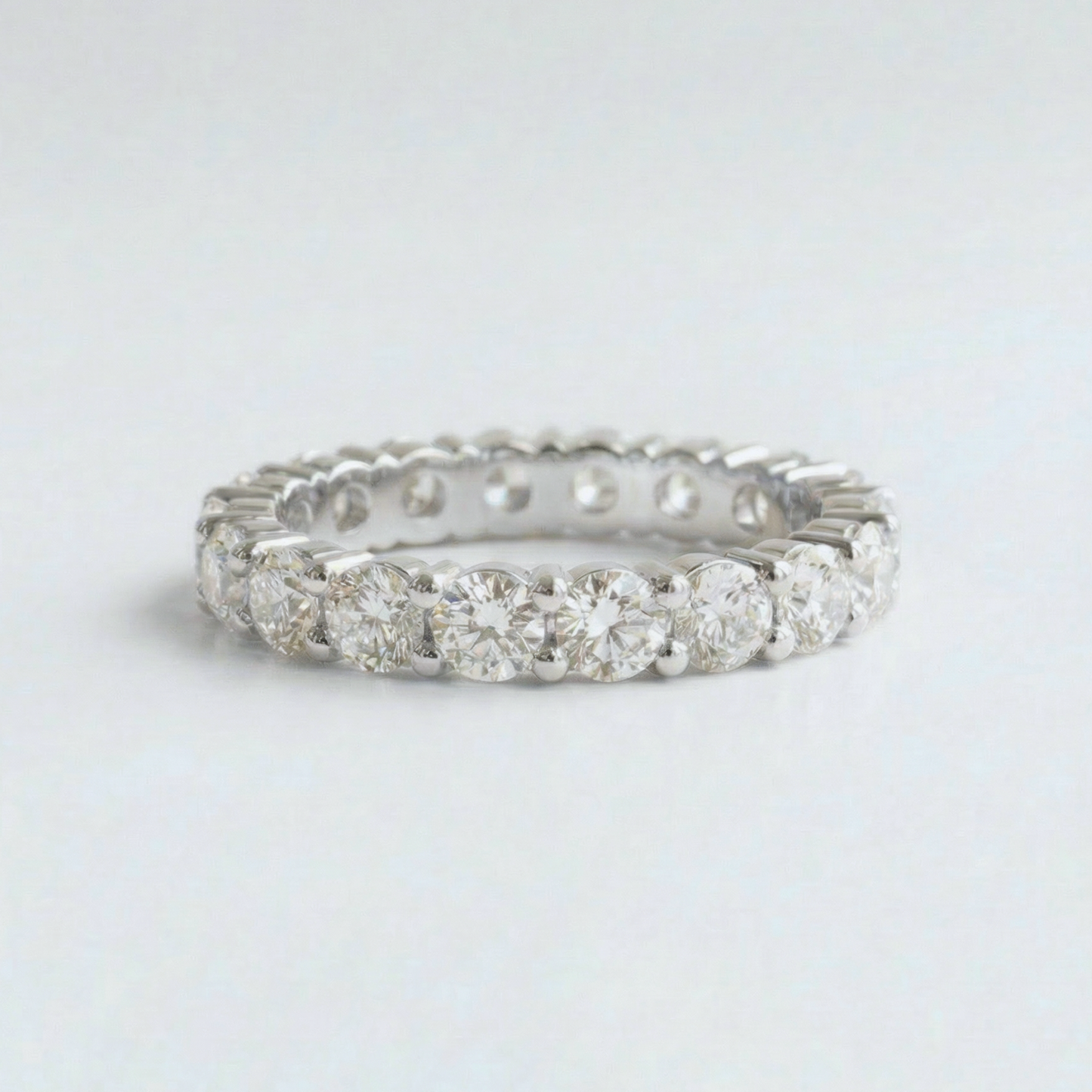 The Classic Prong Set Eternity Band | Lab-Grown Diamond | 14K Gold