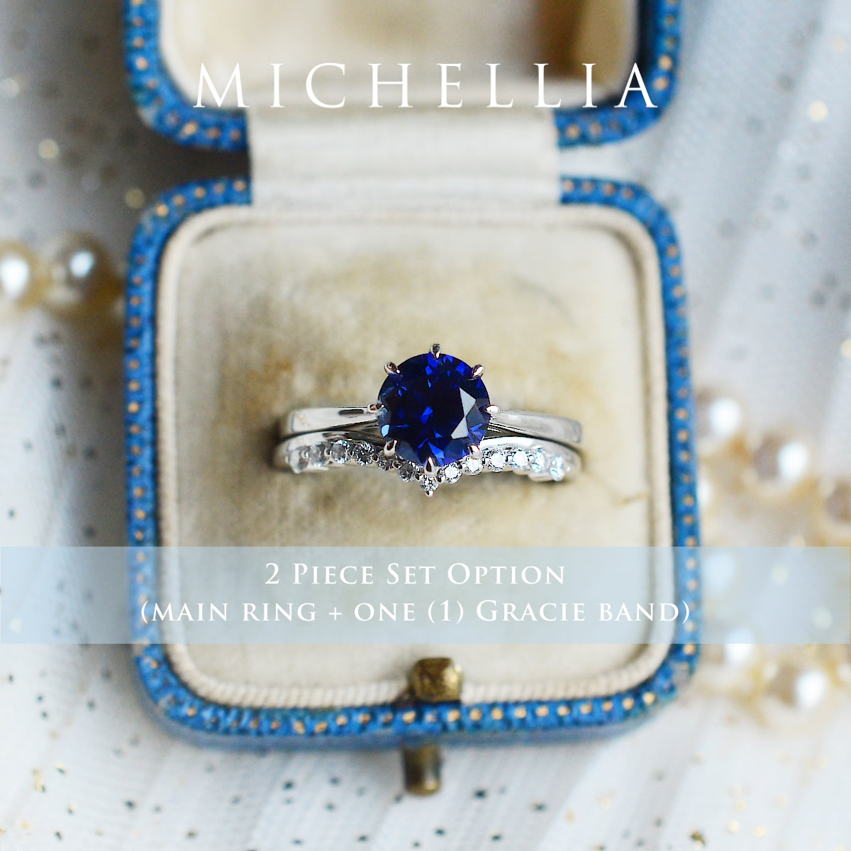[Victoria] Classic Crown Solitaire Ring in Moonstone
