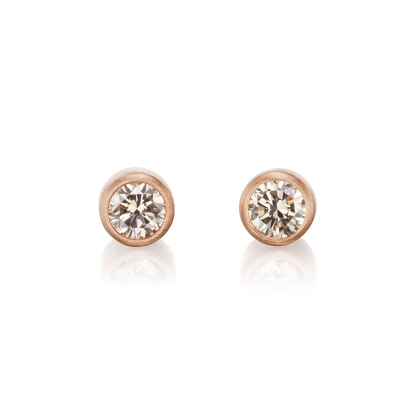 ・CHAMPAGNE EARRINGS・Champagne Diamonds (.30ctw)