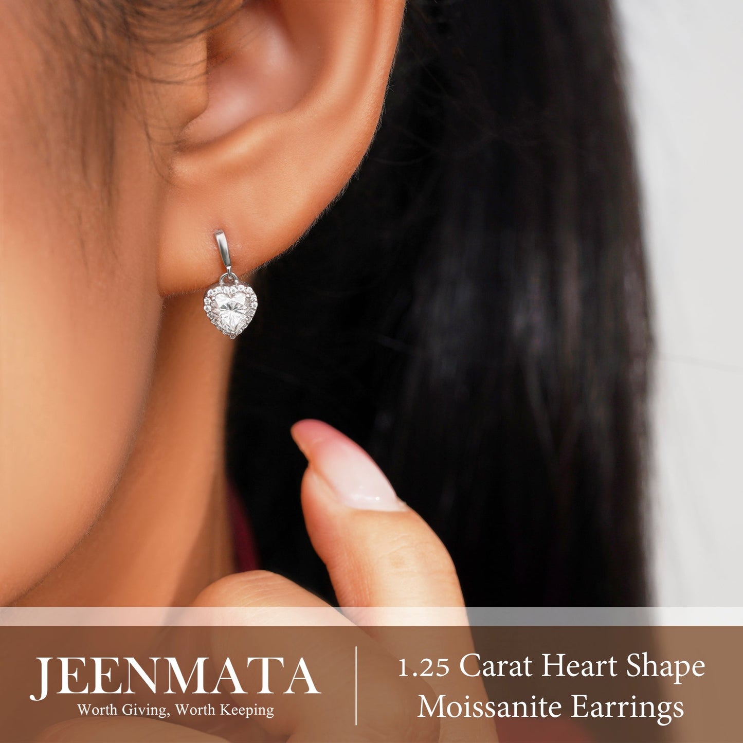 Forever Heart 1.25 Carat Birthstone Earrings