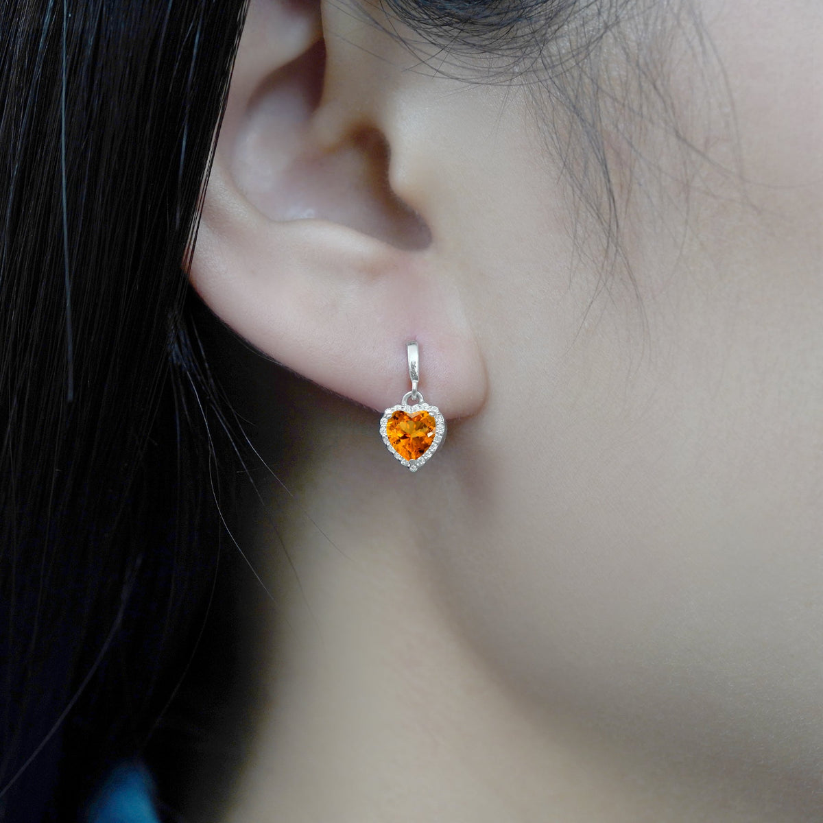 Forever Heart 1.25 Carat Birthstone Earrings