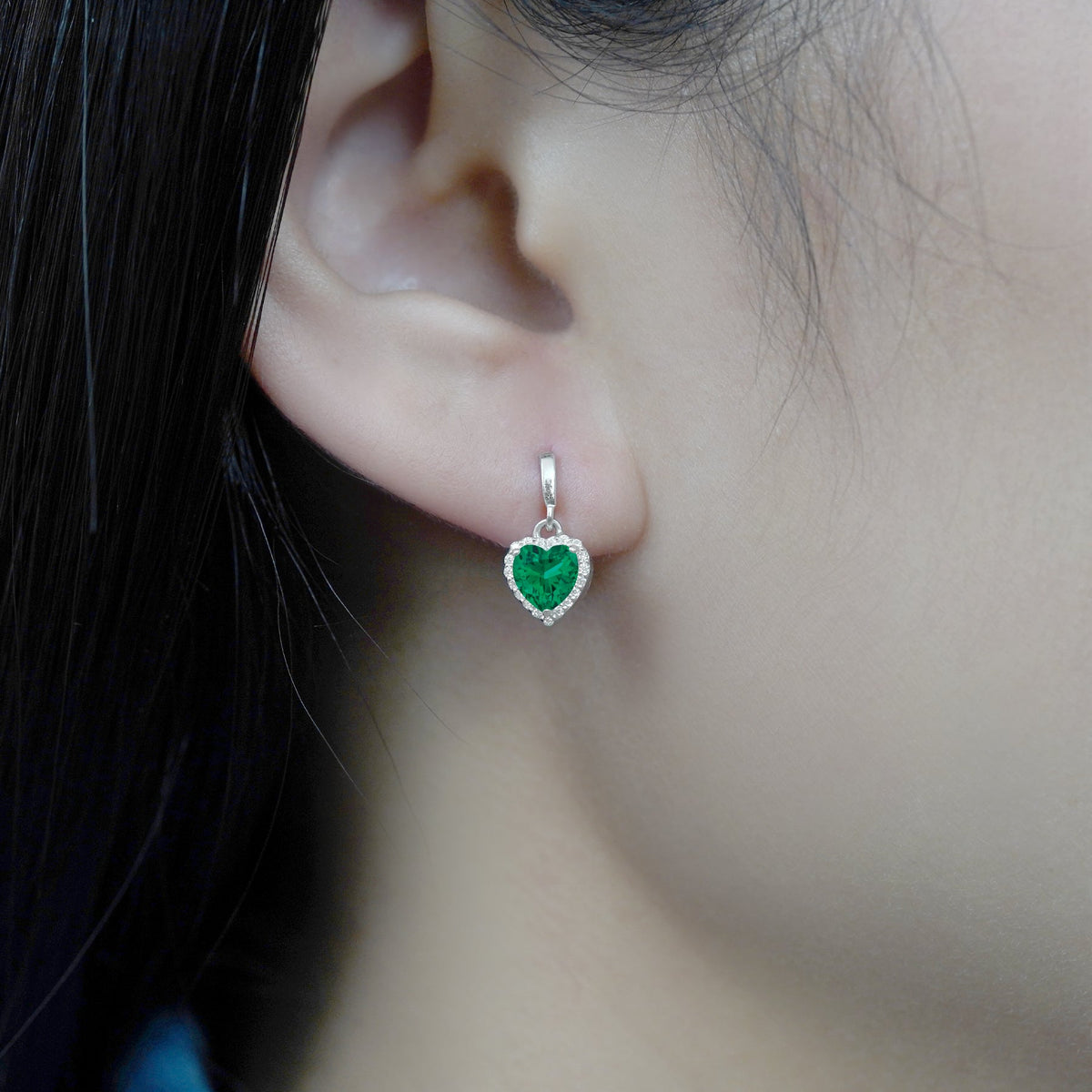 Forever Heart 1.25 Carat Birthstone Earrings