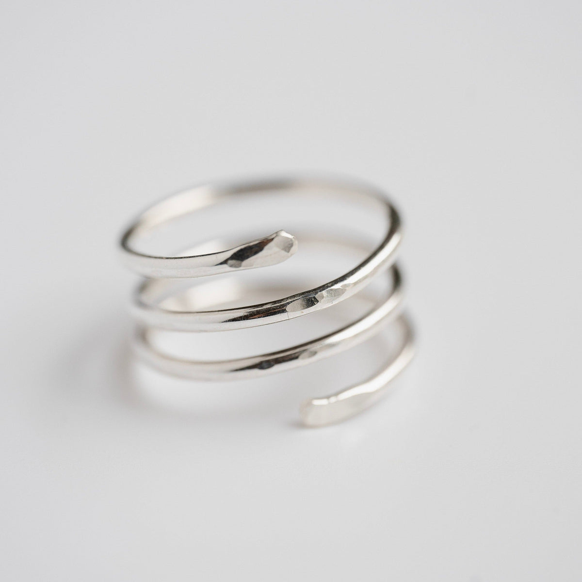 Spiral Stacking Ring in either Sterling Silver or 14 Karat Gold Fill