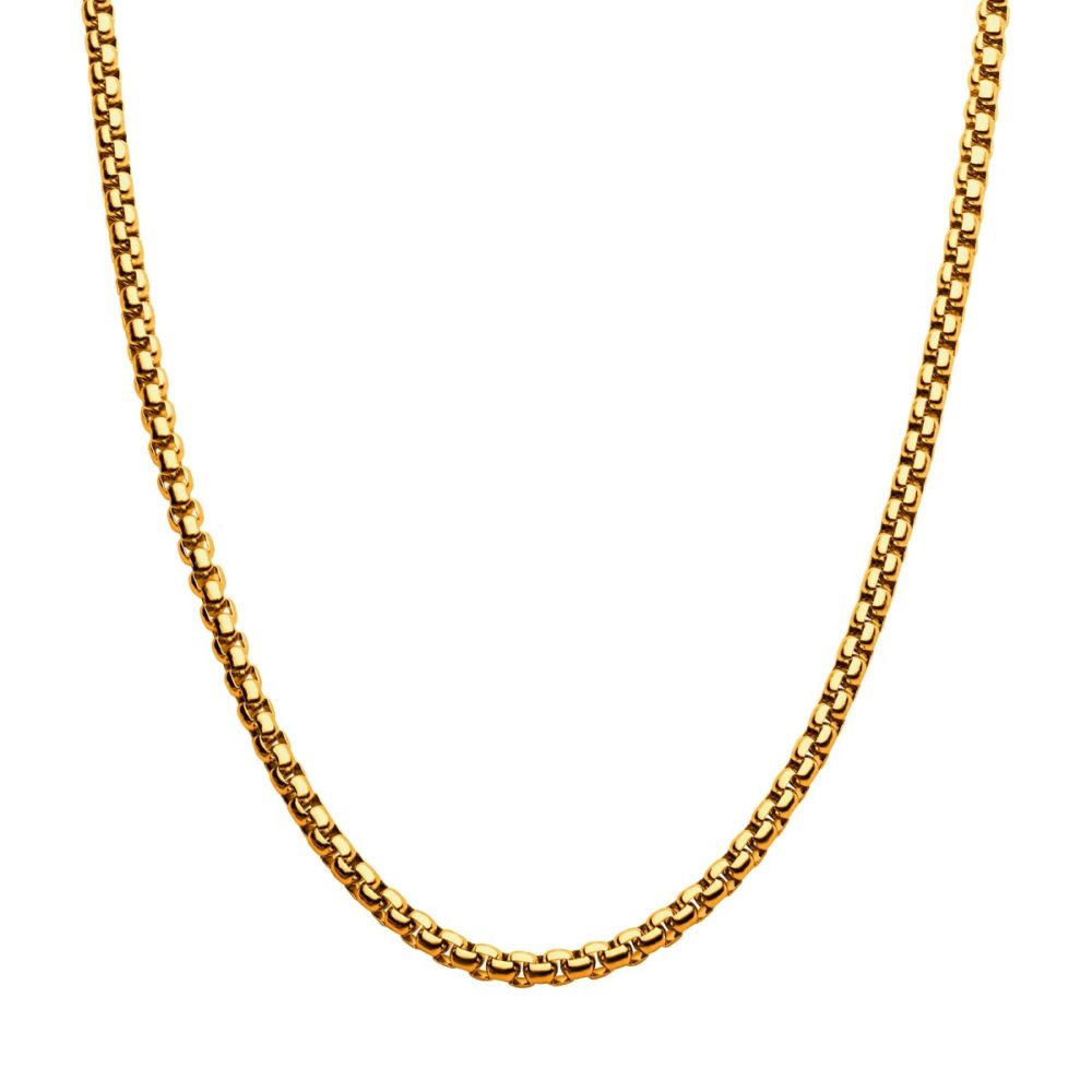 18K IP Stainless Steel Bold Box Chain