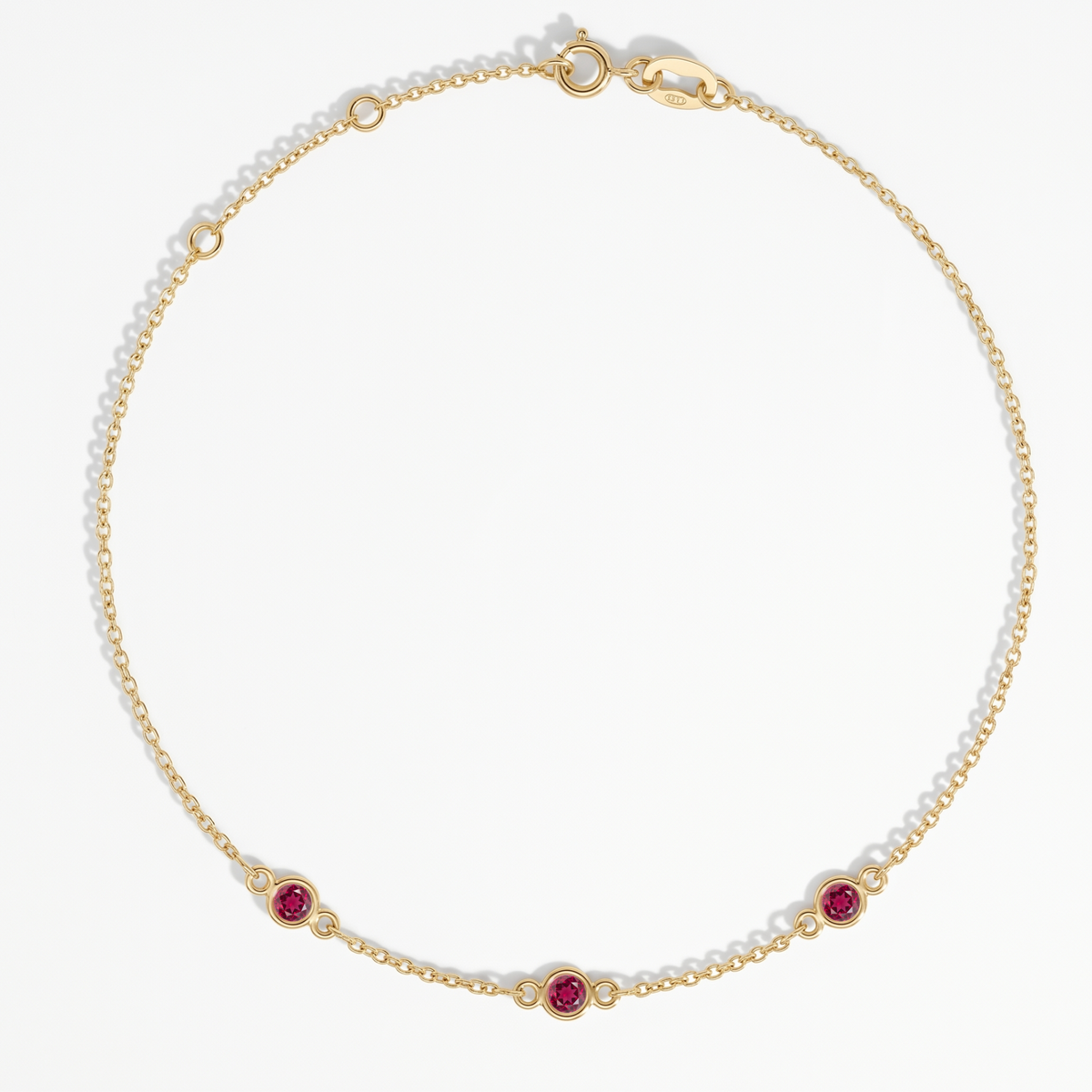 The Three Station Bracelet | Cable Chain