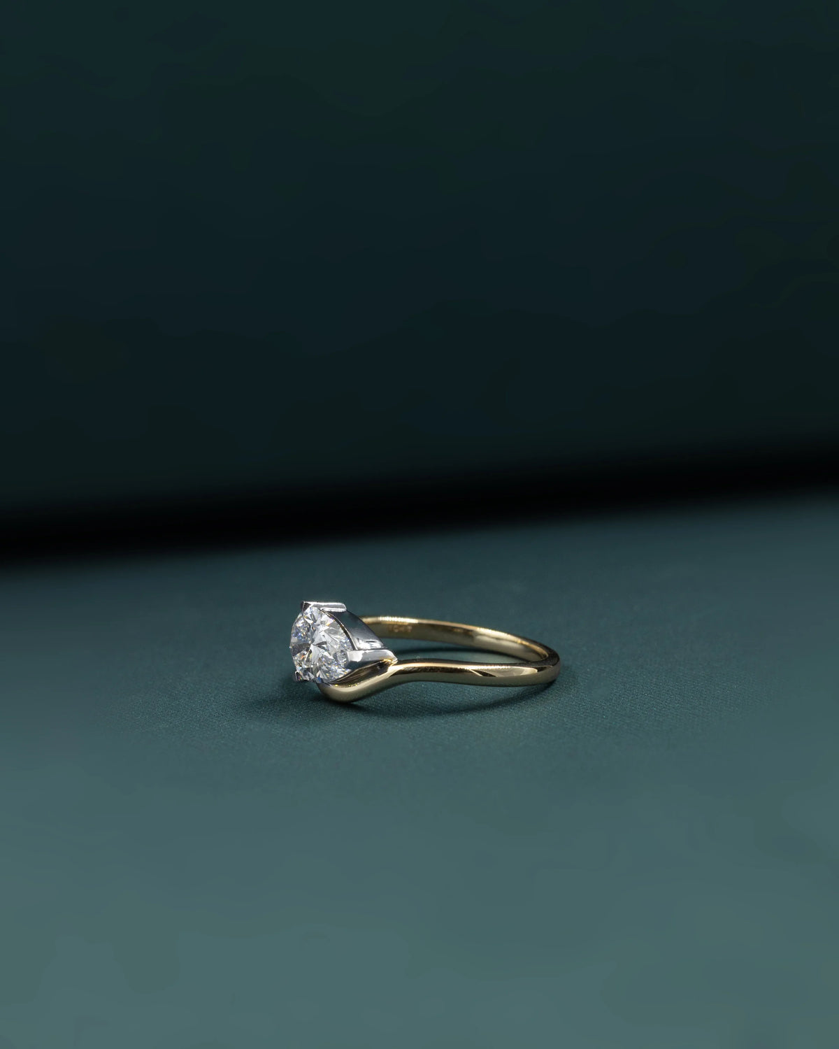 1.01 CT Pear Cut Lab-Grown Diamond Solitaire Engagement Ring