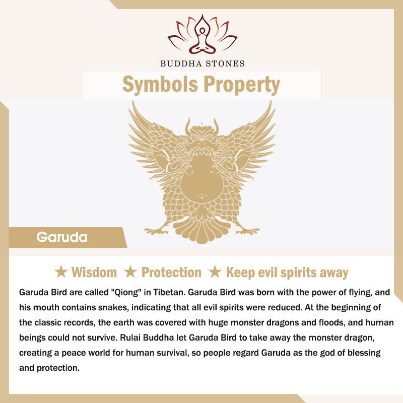 Fortune Jewel Tibetan Garuda Bird Wisdom Protection Bracelet Bangle
