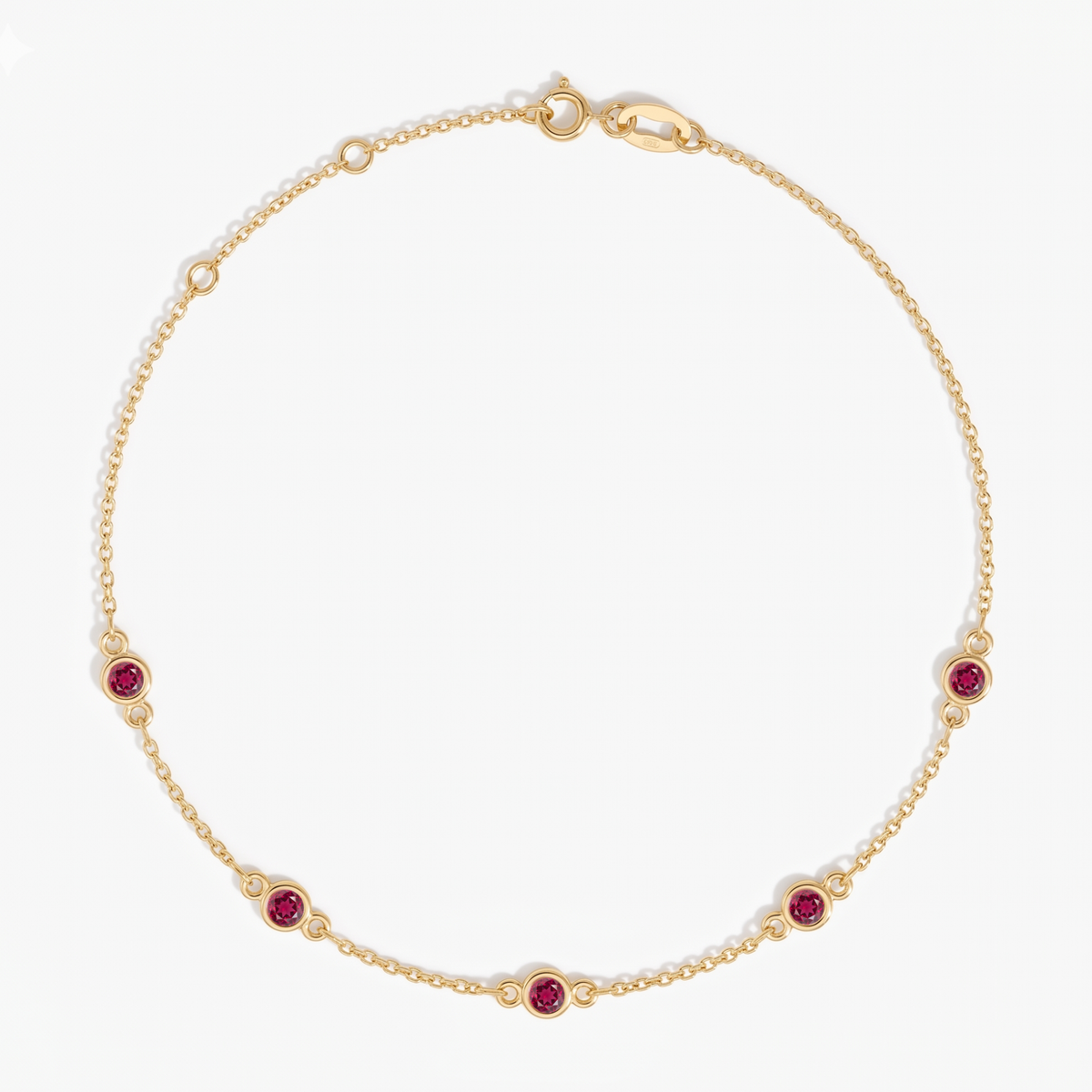 The Five Station Bracelet | Cable Chain