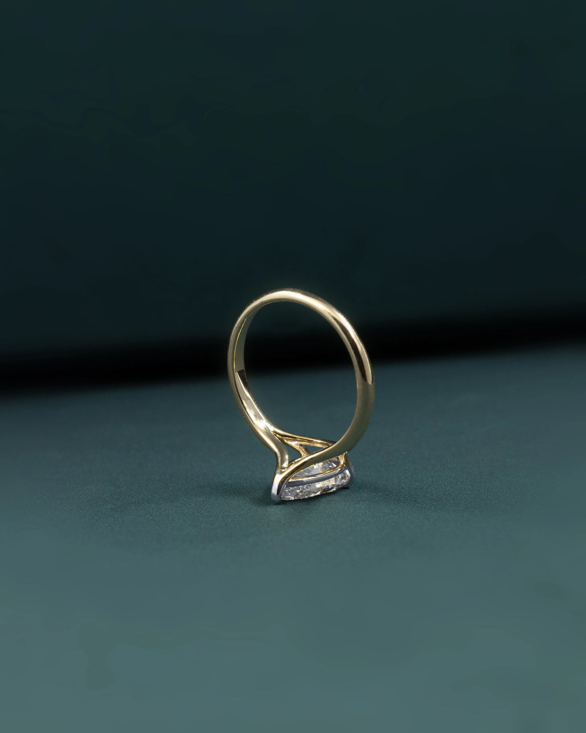 2.01 CT Pear Cut Solitaire Lab-Grown Diamond Engagement Ring