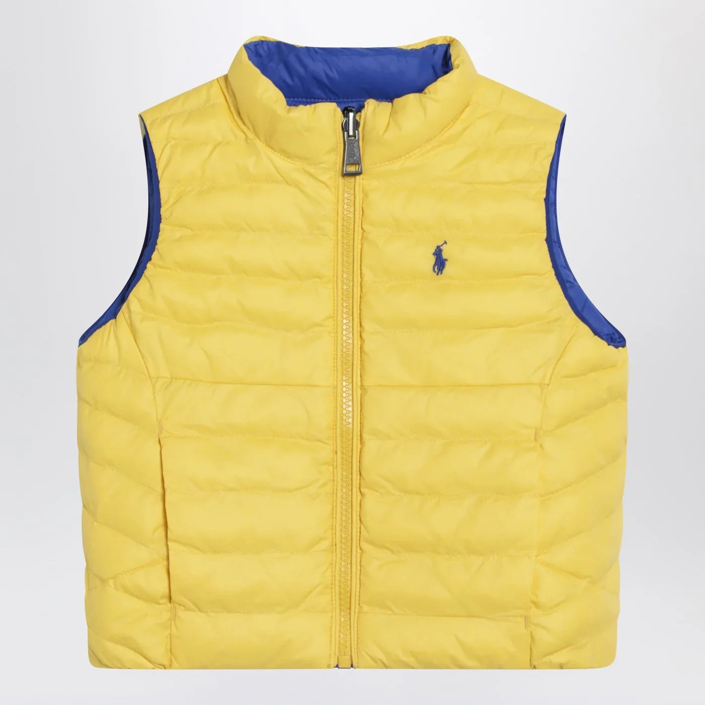 Polo Ralph Lauren - Reversible padded vest in sapphire blue/yellow