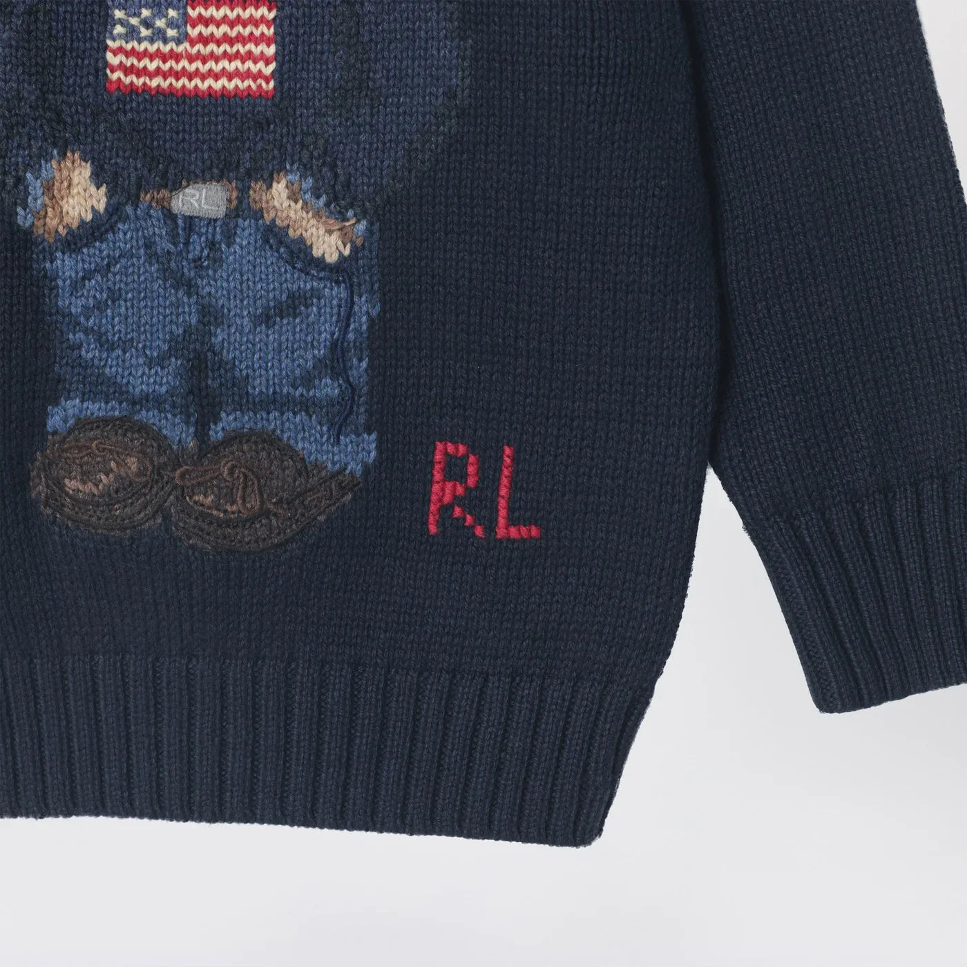 Polo Ralph Lauren - Navy blue Polo Bear cotton sweater