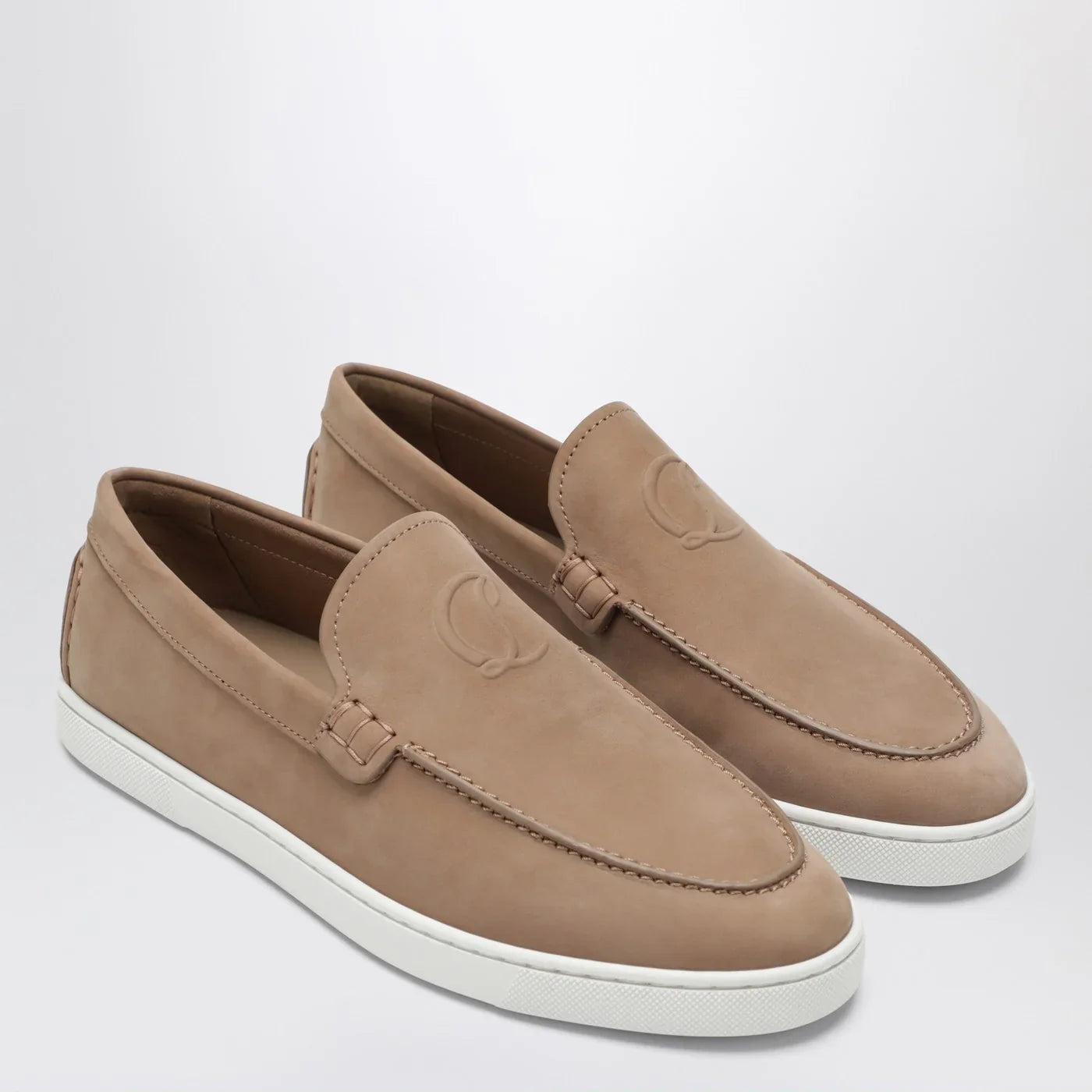 Christian Louboutin - Moonboat loafers in nubuck leather Lionne