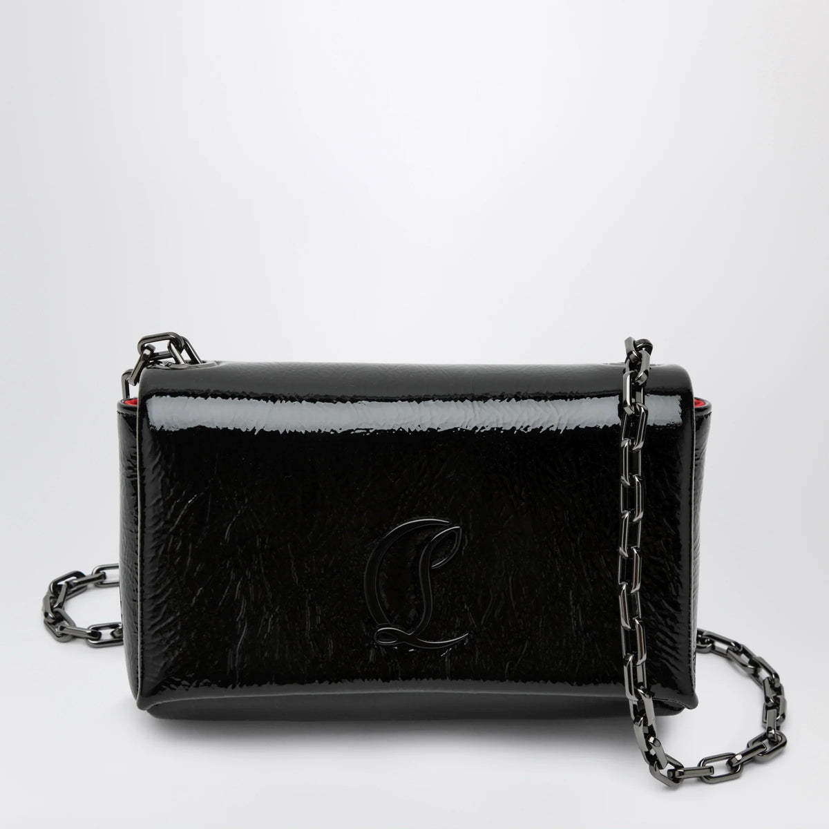 Christian Louboutin - Loubi 54 large flap shoulder bag Black