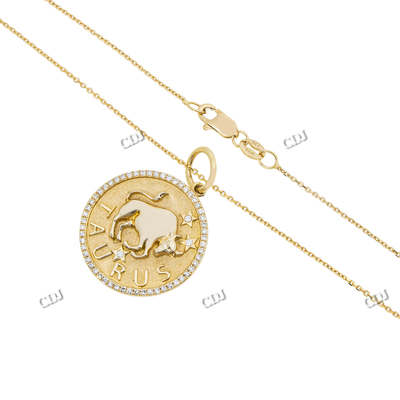 Rose Gold and Yellow Gold Plated Pendant Necklace for Girl
