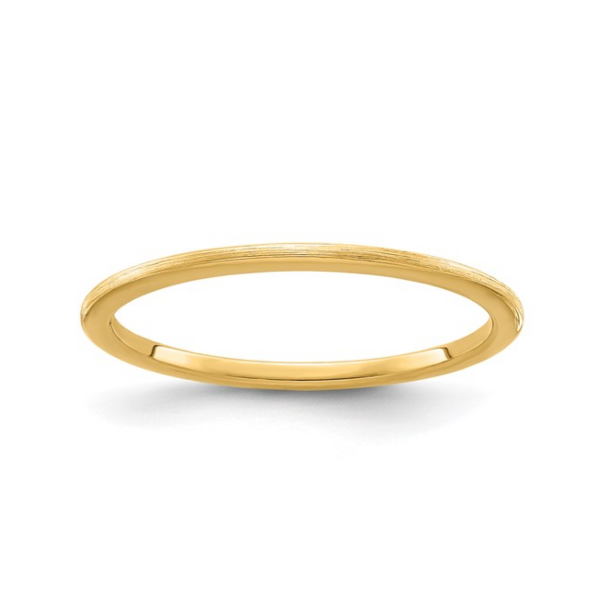 The Half Round Stacking Ring | Satin | 1.2mm