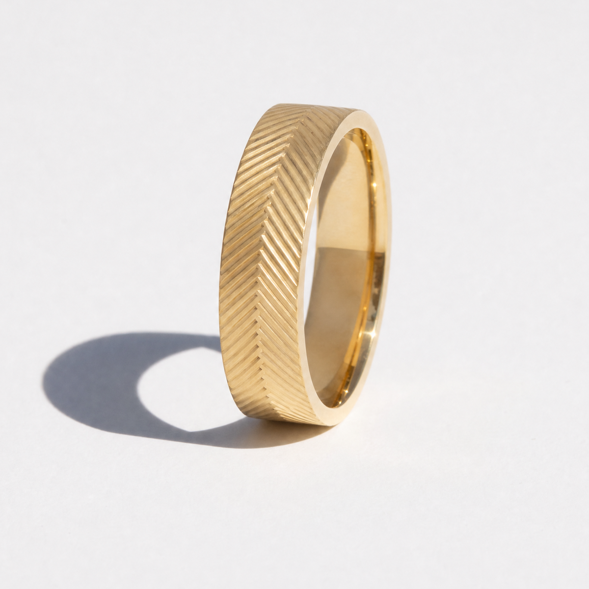 Herringbone Pattern Mens Band