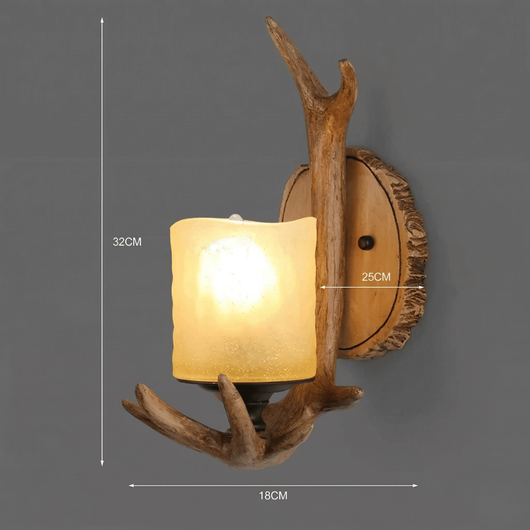 Resin Antler Wall Sconce