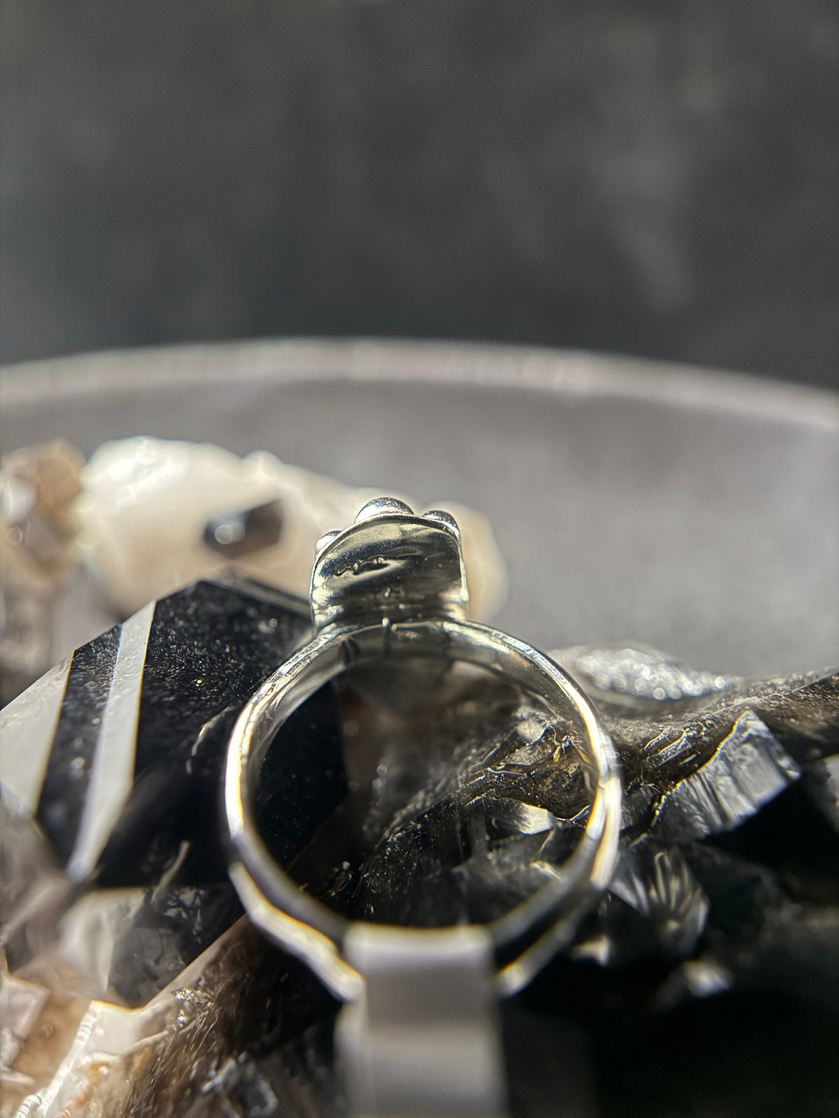 Words Are Worthless Rutile Ring