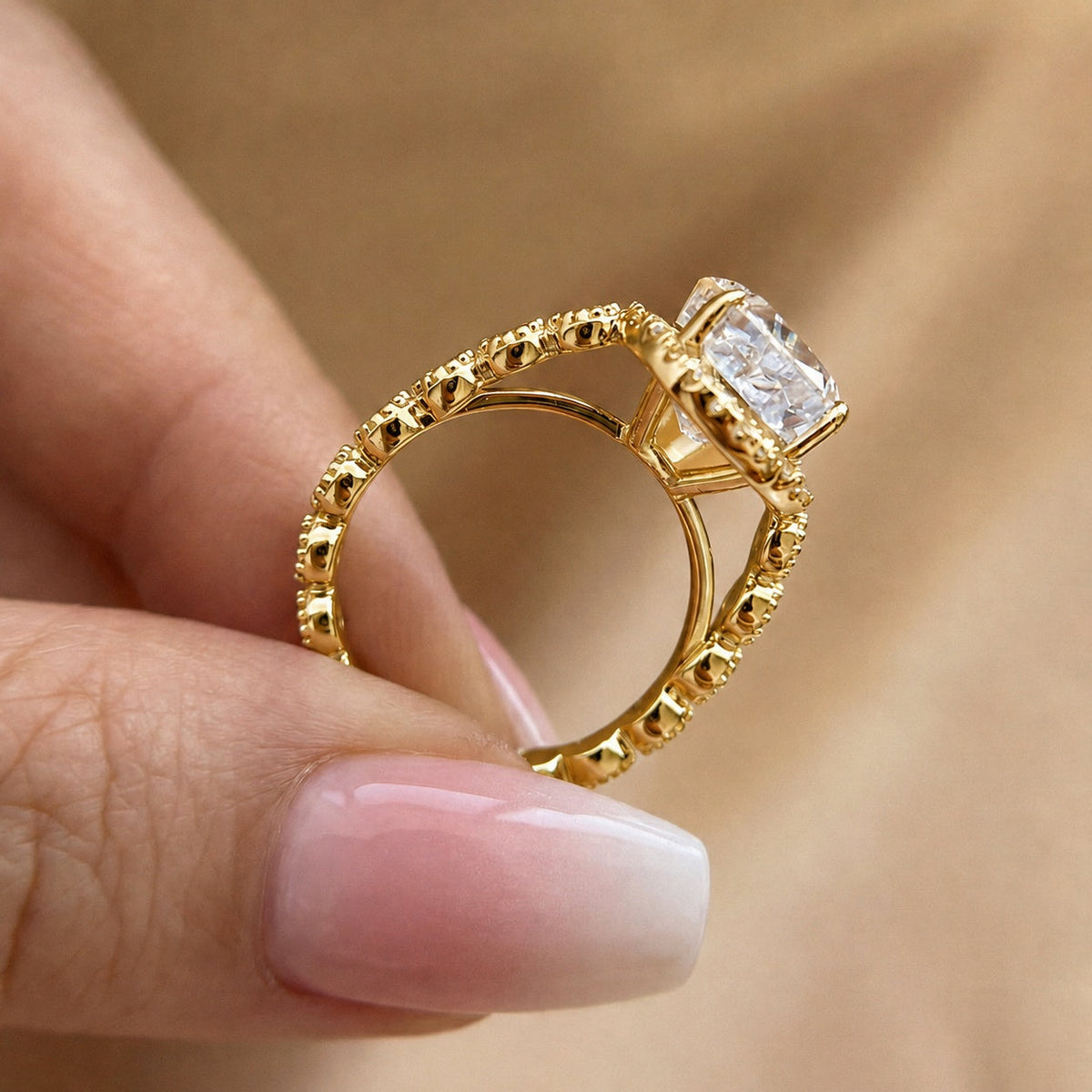 Moonlit-inspired Halo Design Pear Cut 6.0ct Engagement Ring In Sterling Silver