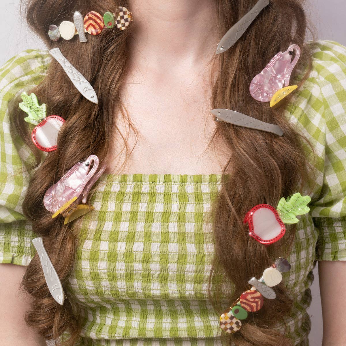 HORS D'OEUVRE CLIP| ACETATE ALLIGATOR HAIR CLIP