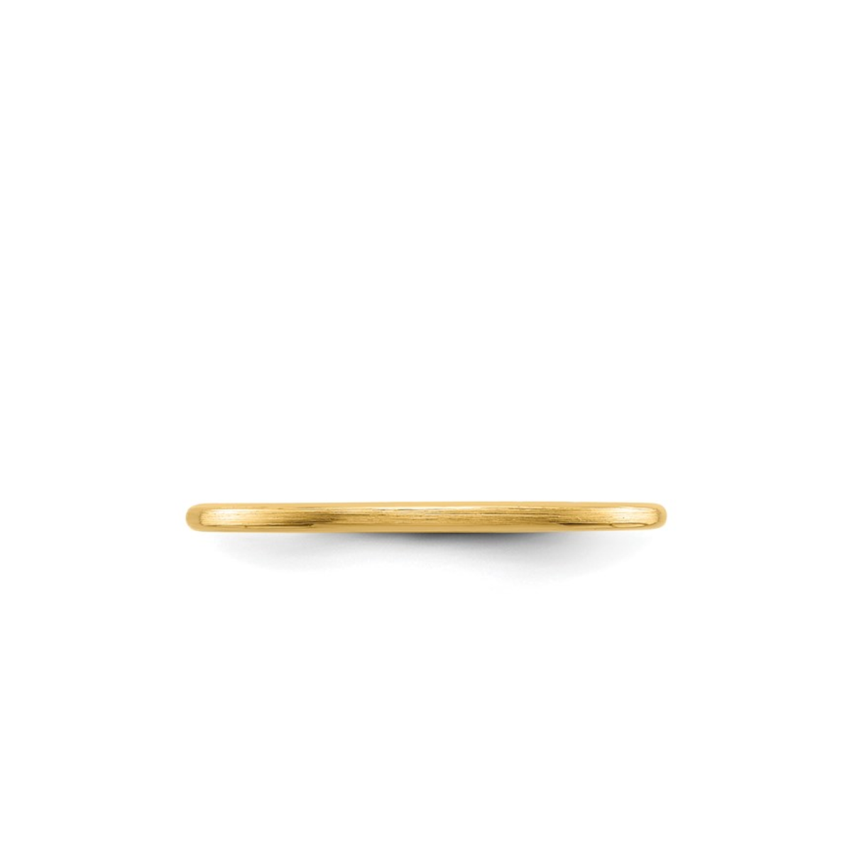 The Half Round Stacking Ring | Satin | 1.2mm