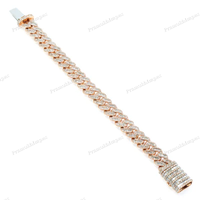 Rose Gold Plated Miami Cuban Link Bracelet