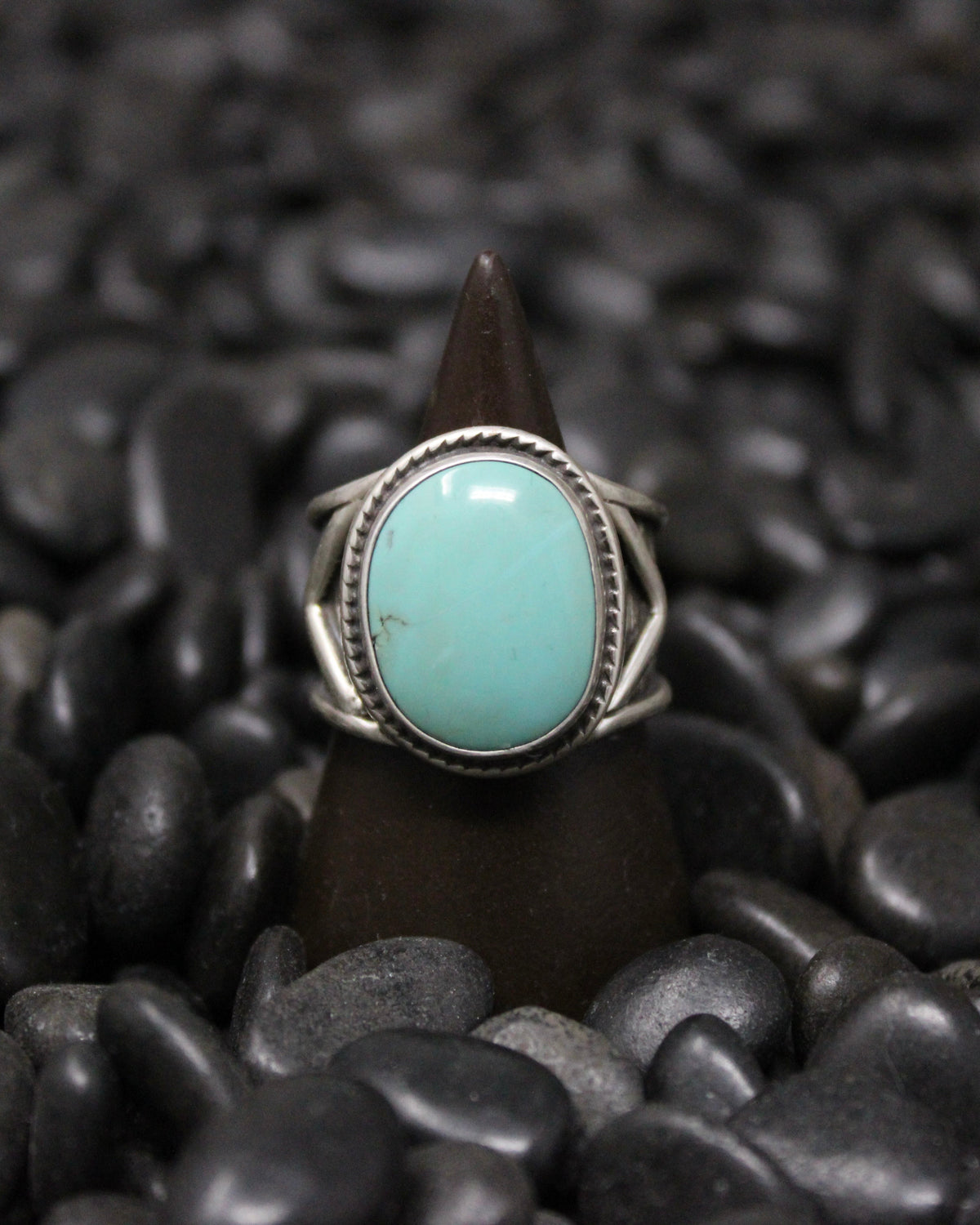 Chunky Turquoise Ring size 8.5
