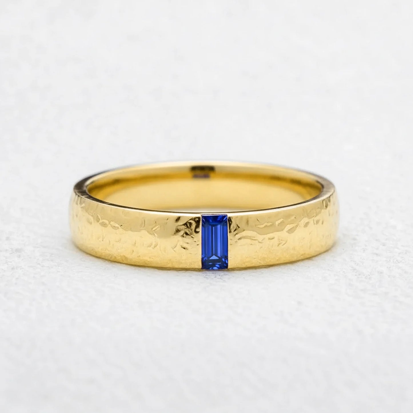 Augustus’ Emblem | Vintage Baguette Sapphire Men’s Band