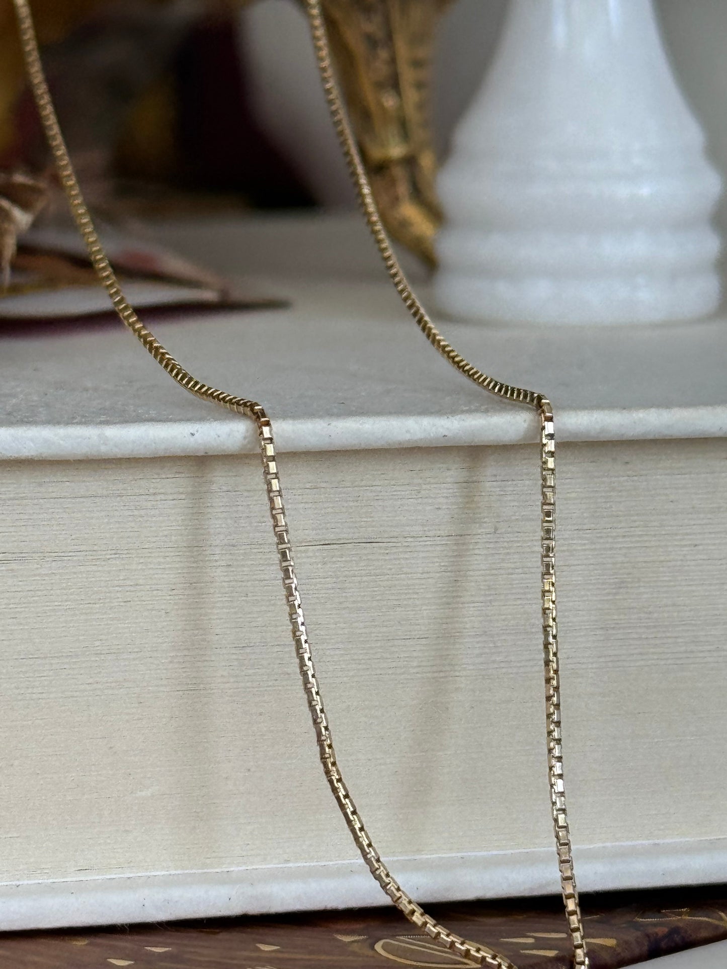 Vintage Italian 14k Box Chain (Lobster Clasp)