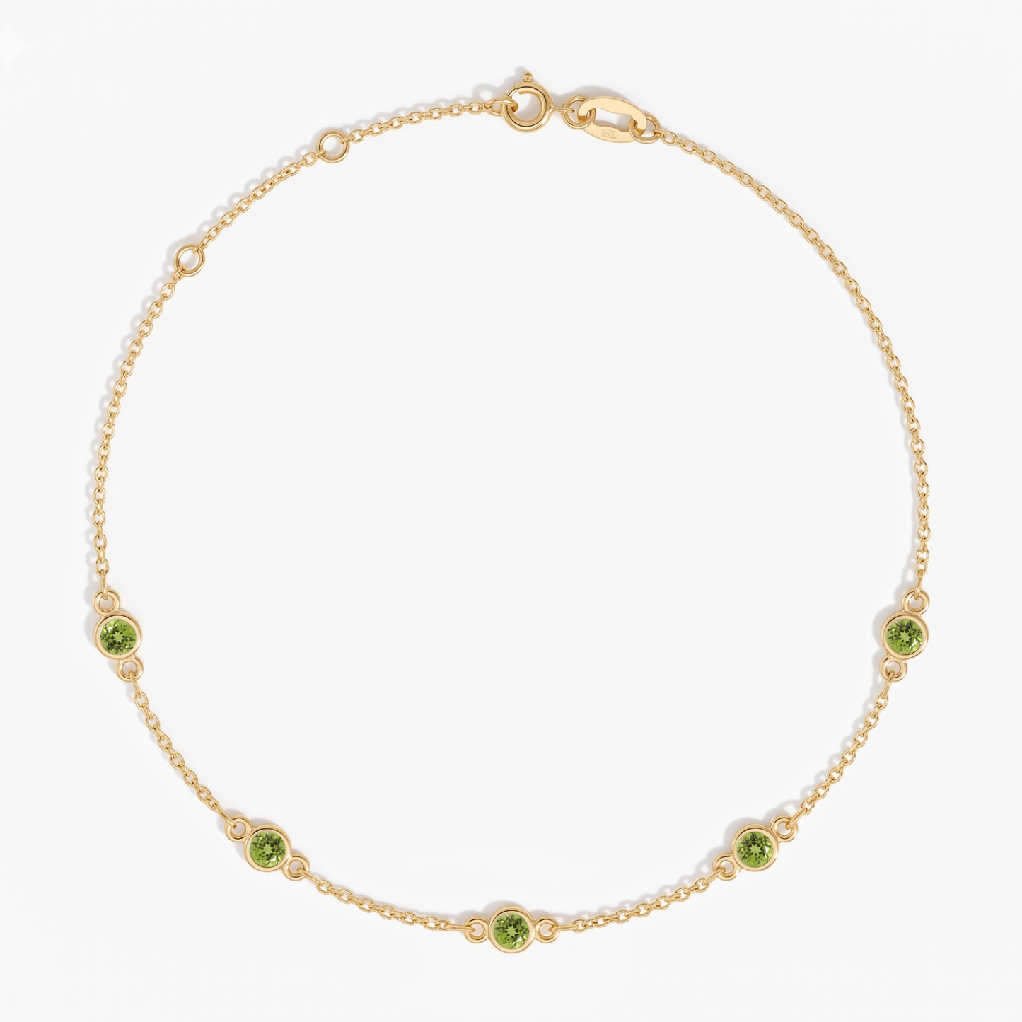 The Five Station Bracelet | Cable Chain