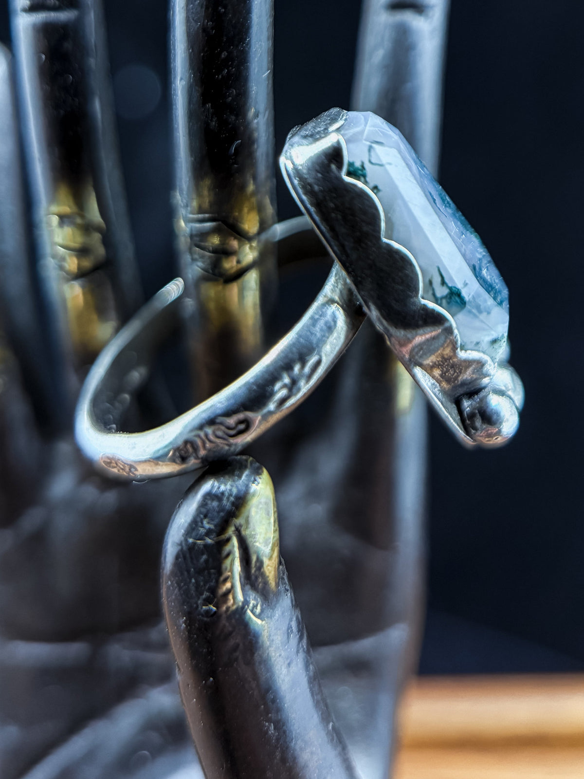 Evermore Moss Agate Ring