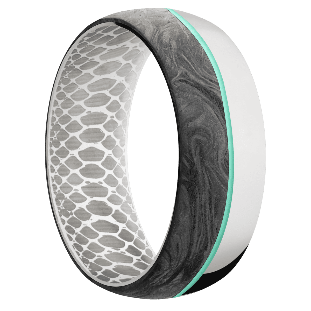 10K White Gold + Polish Finish + White