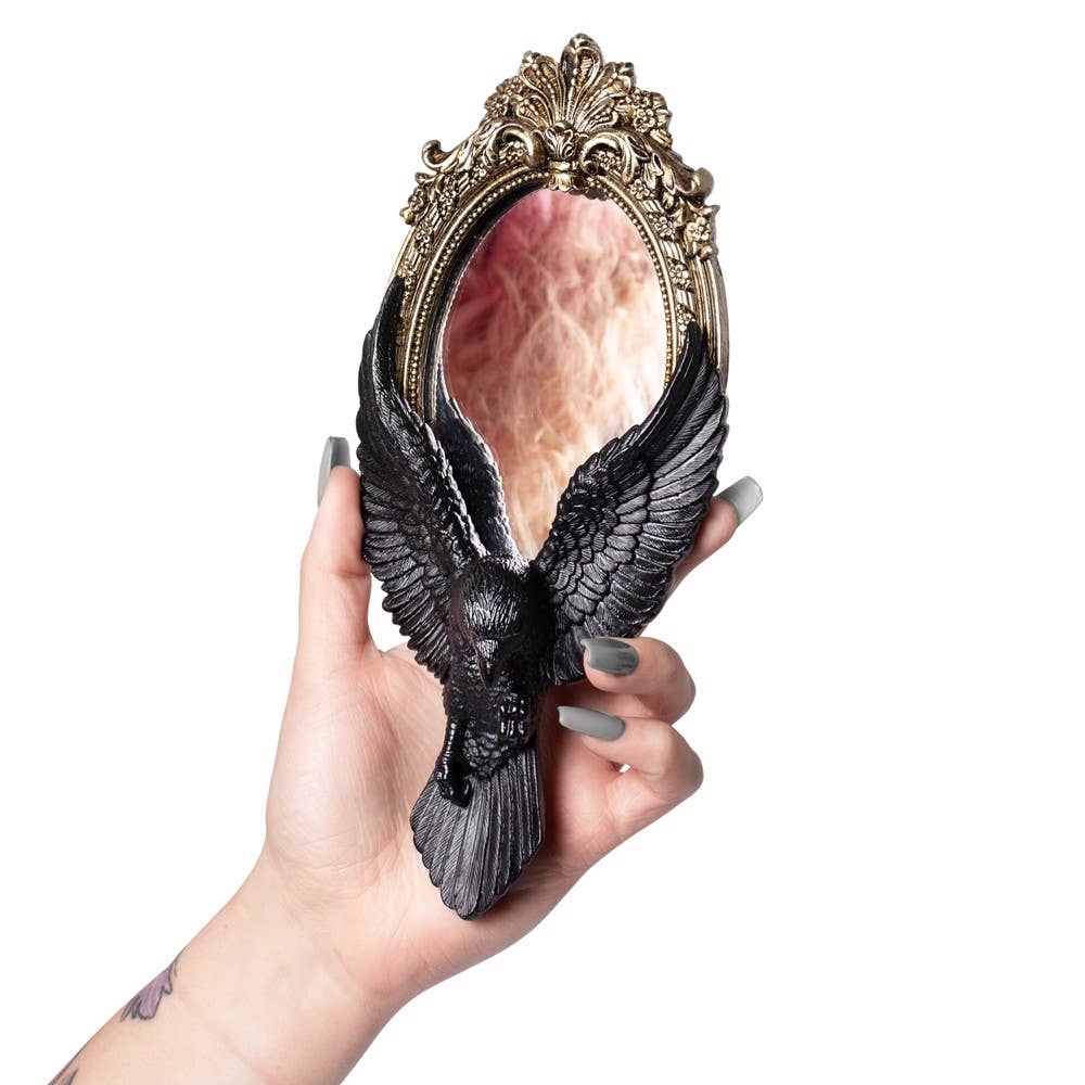 Raven's Gaze Hand Mirror
